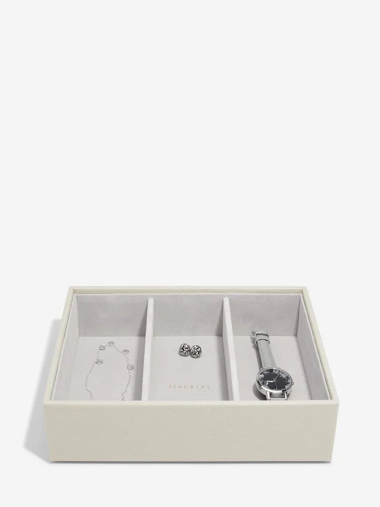 Stackers Classic Boîte à Bijoux Lot de 4 Avoine