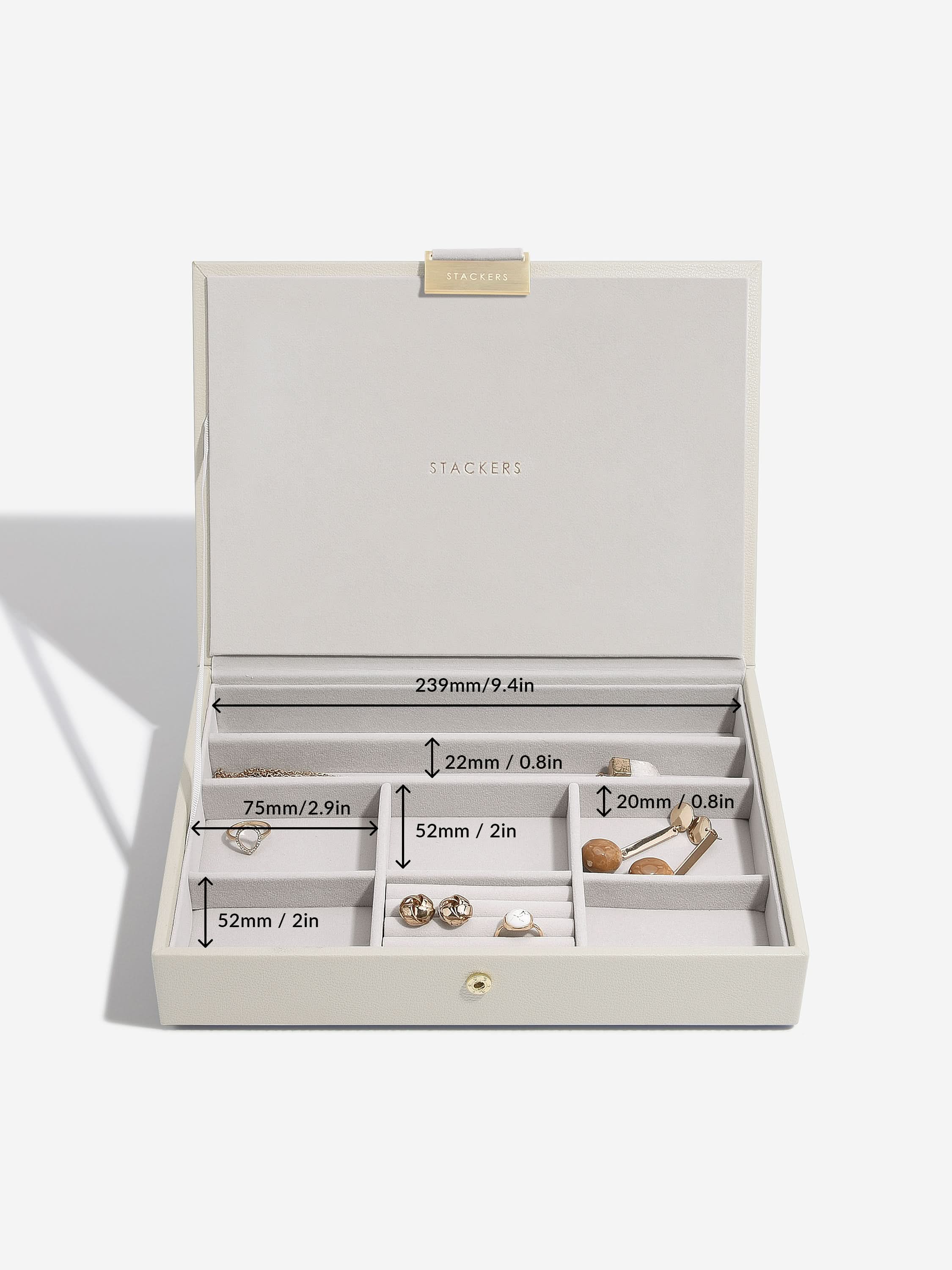 Stackers Klassieke Juwelendoos Set van 4 Havermout - Mystackers