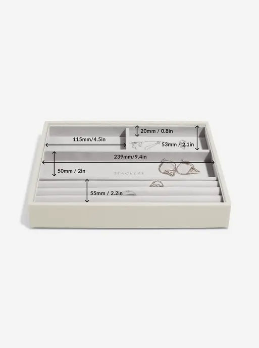 Stackers Classic Boîte à Bijoux Lot de 4 Avoine