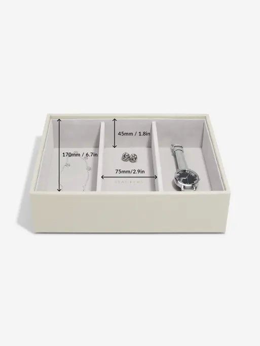 Stackers Classic Boîte à Bijoux Lot de 4 Avoine