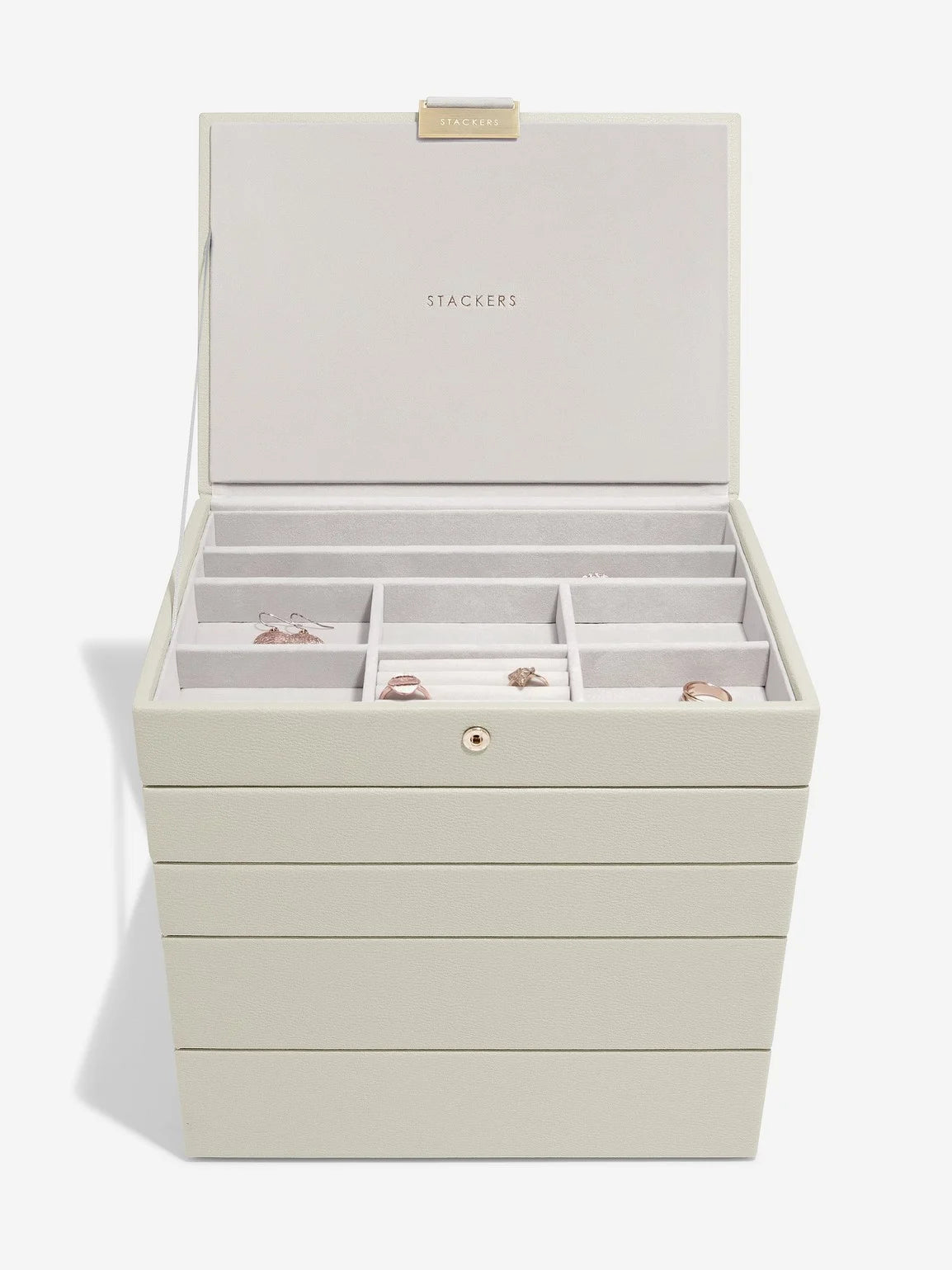 Stackers Classic Boîte à Bijoux Lot de 5 Avoine