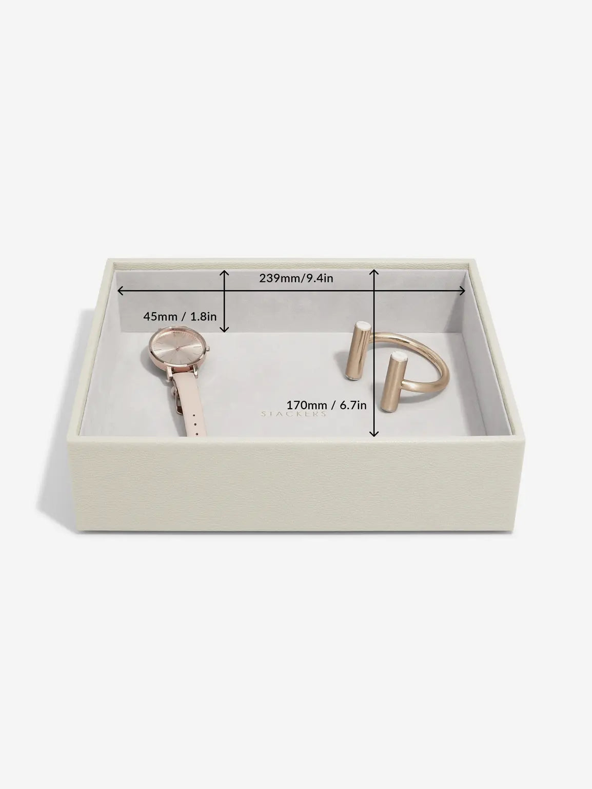 Stackers Classic Boîte à Bijoux Lot de 5 Avoine