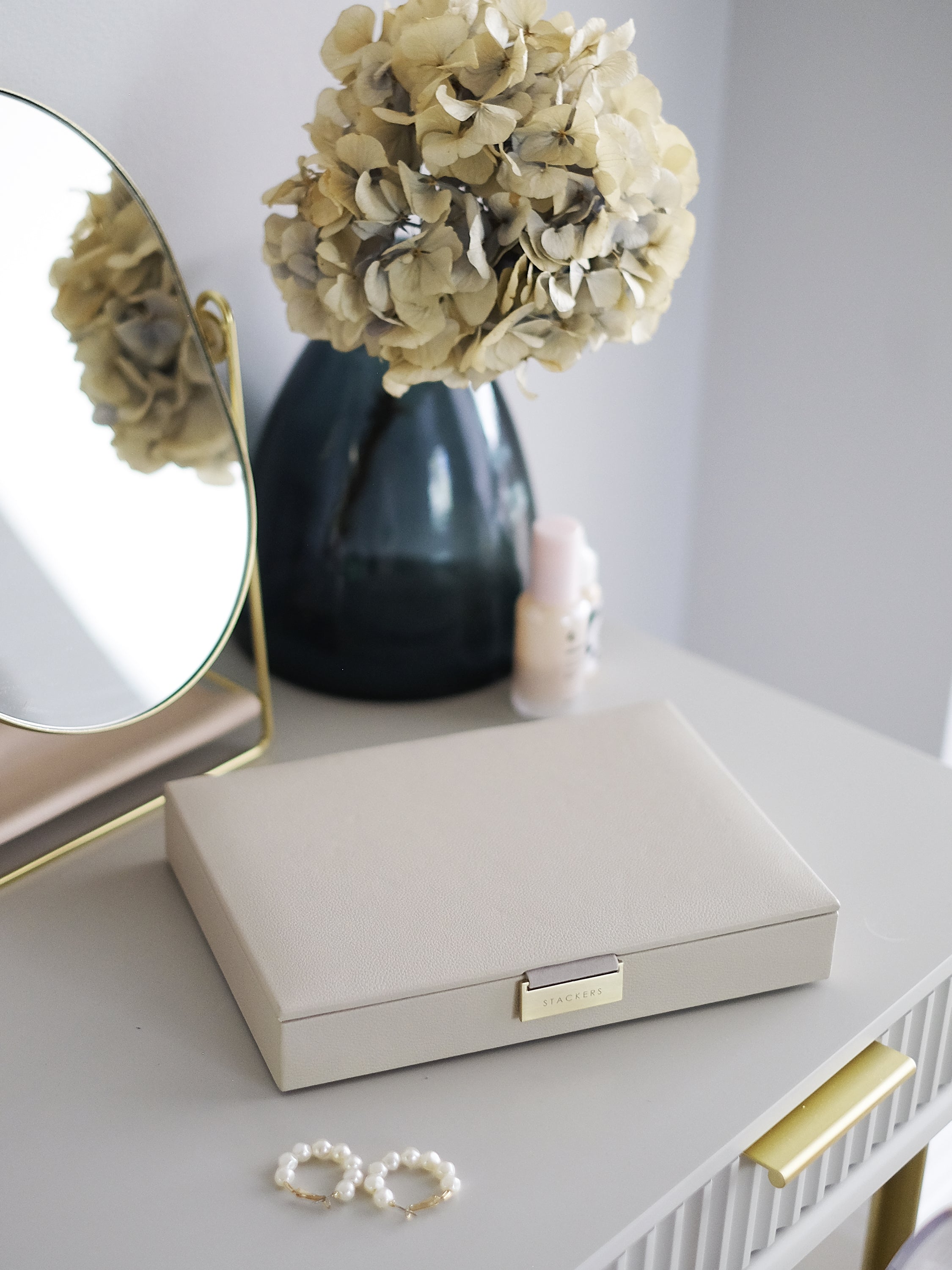 Stackers Charm Lid for Classic Jewellery Box Oatmeal