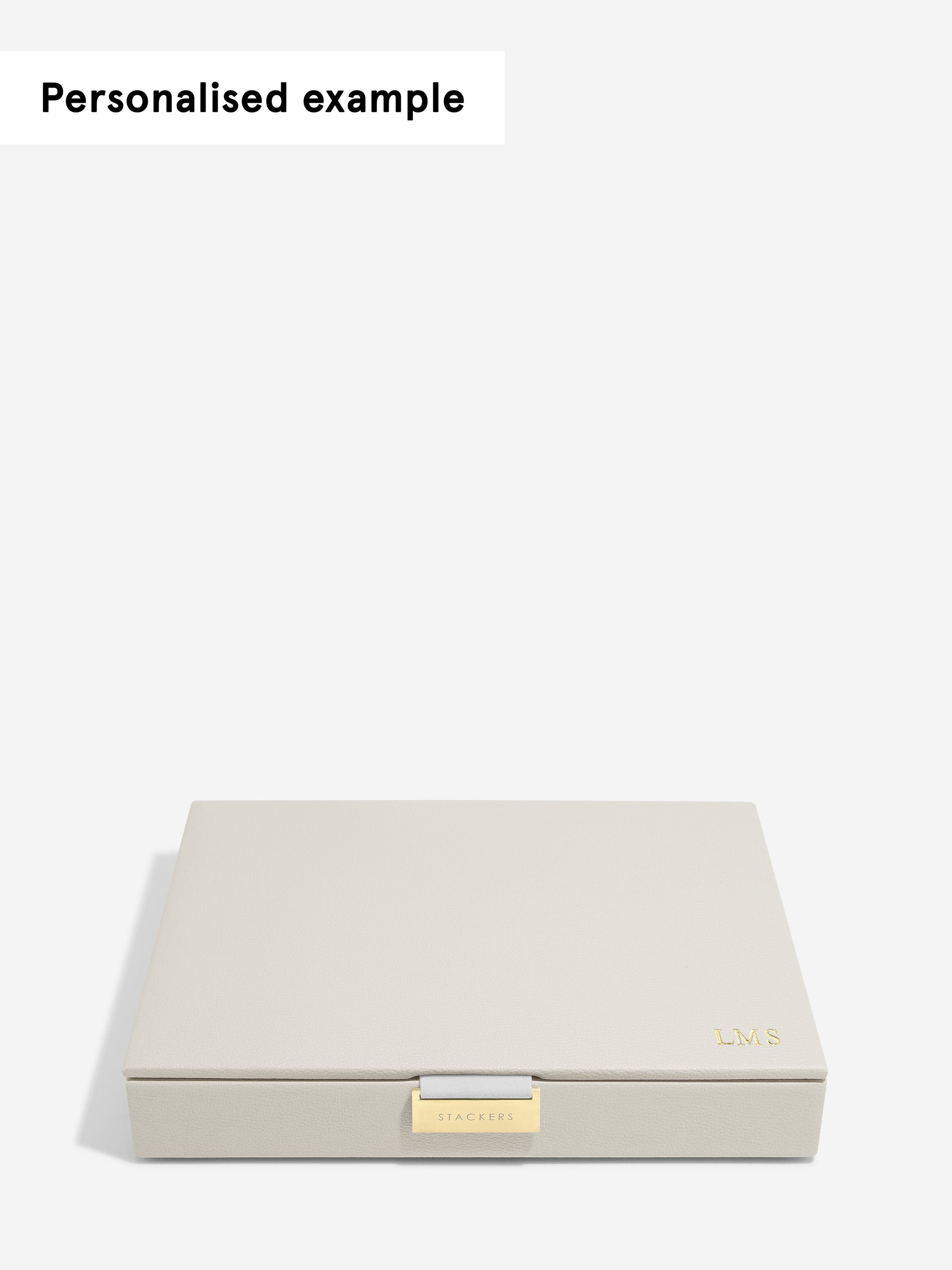 Stackers Charm Lid for Classic Jewellery Box Oatmeal