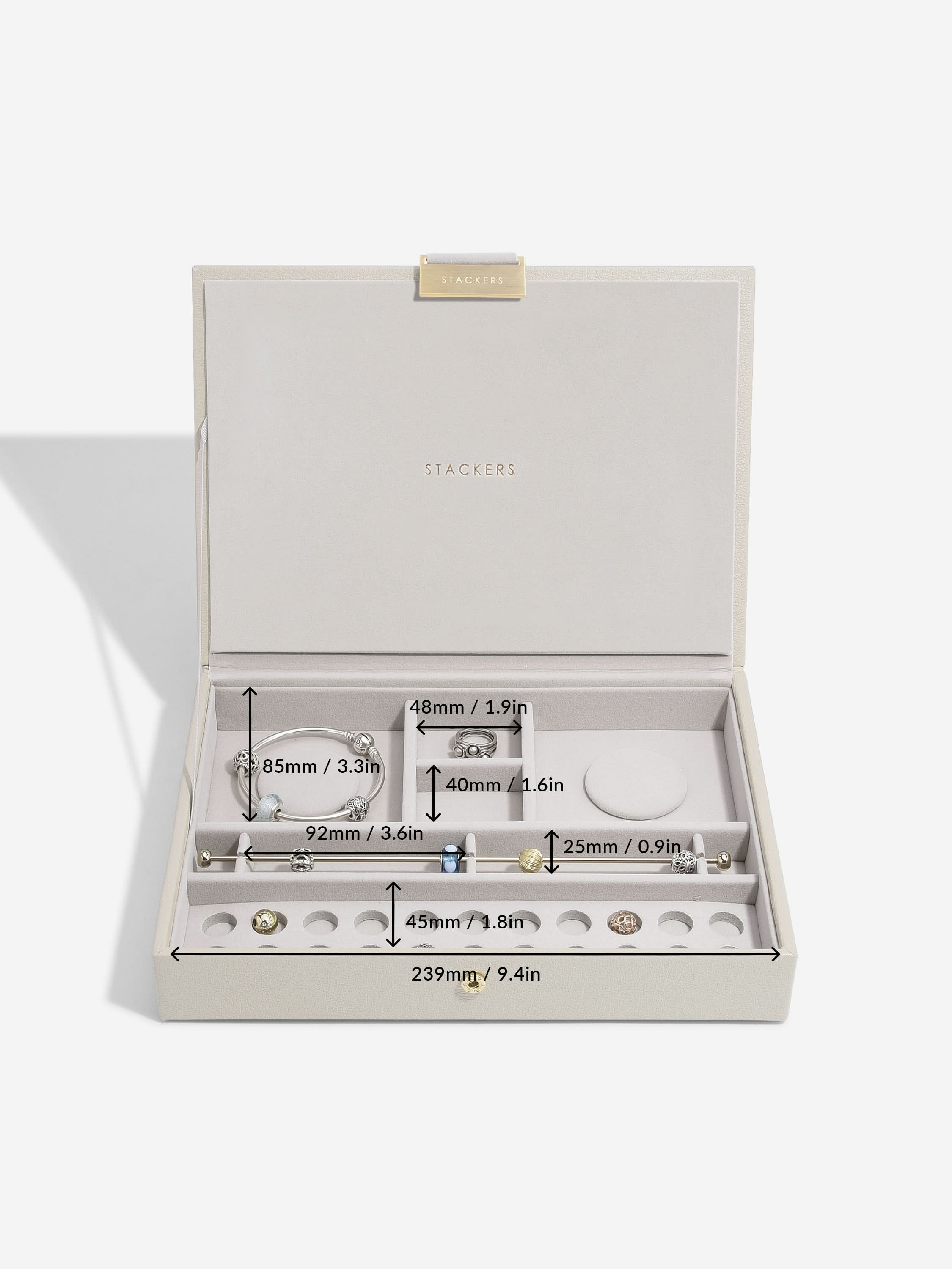 Stackers Charm deksel voor Klassieke Juwelendoos Havermout - Mystackers