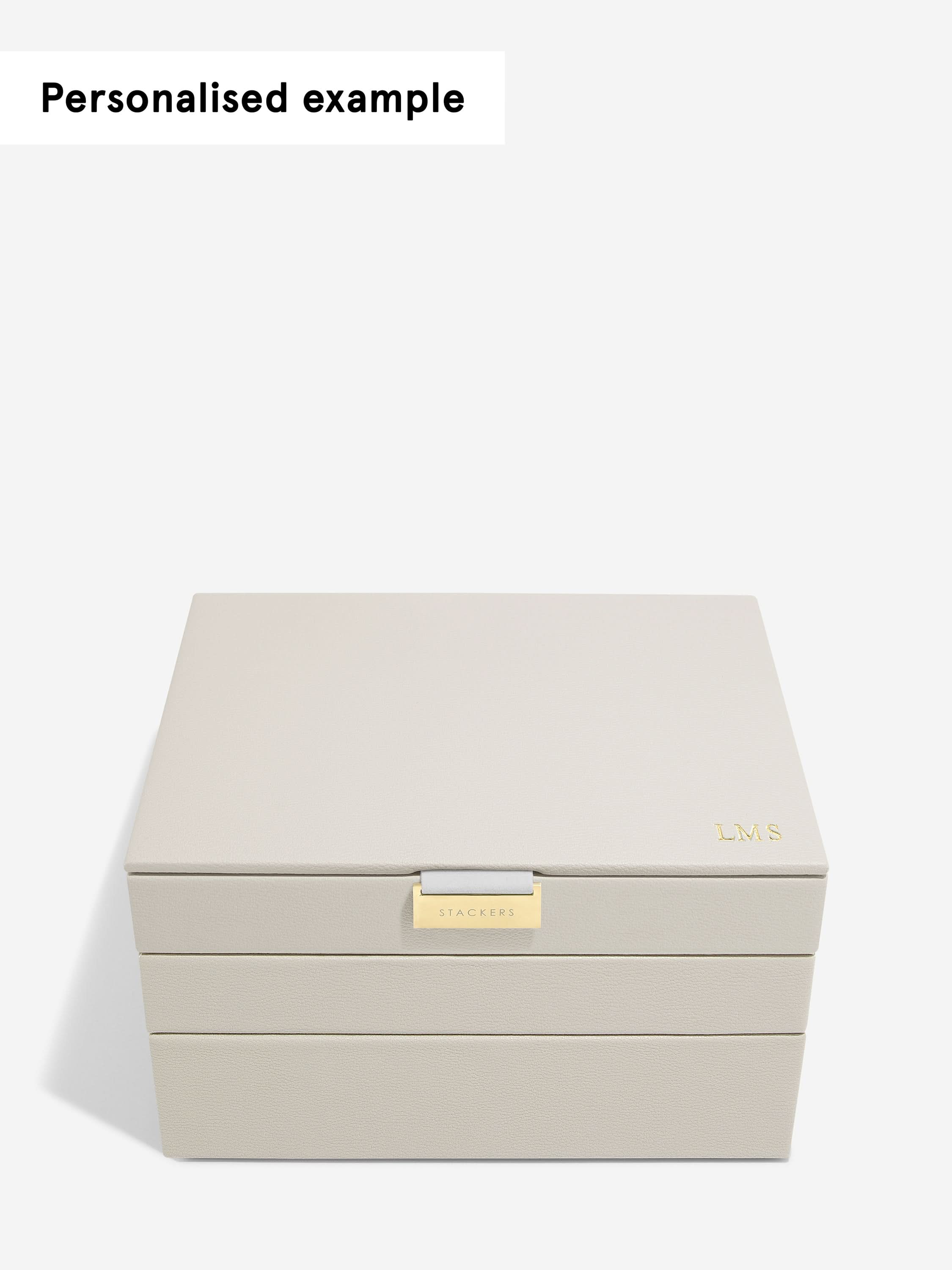 Stackers Klassieke Juwelendoos Set van 3 Havermout - Mystackers