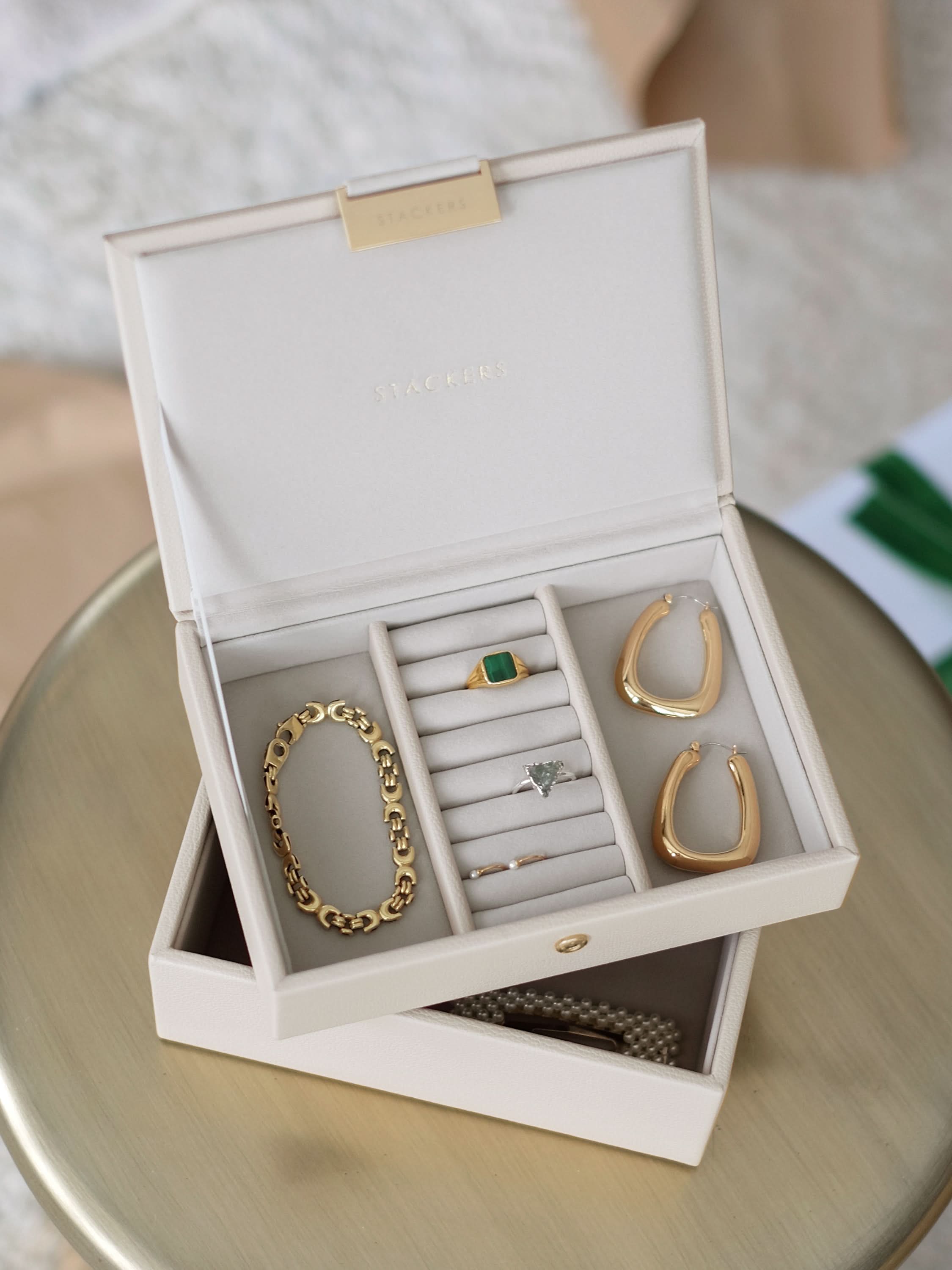 Stackers Mini Juwelendoos Set van 2 Havermout - Mystackers