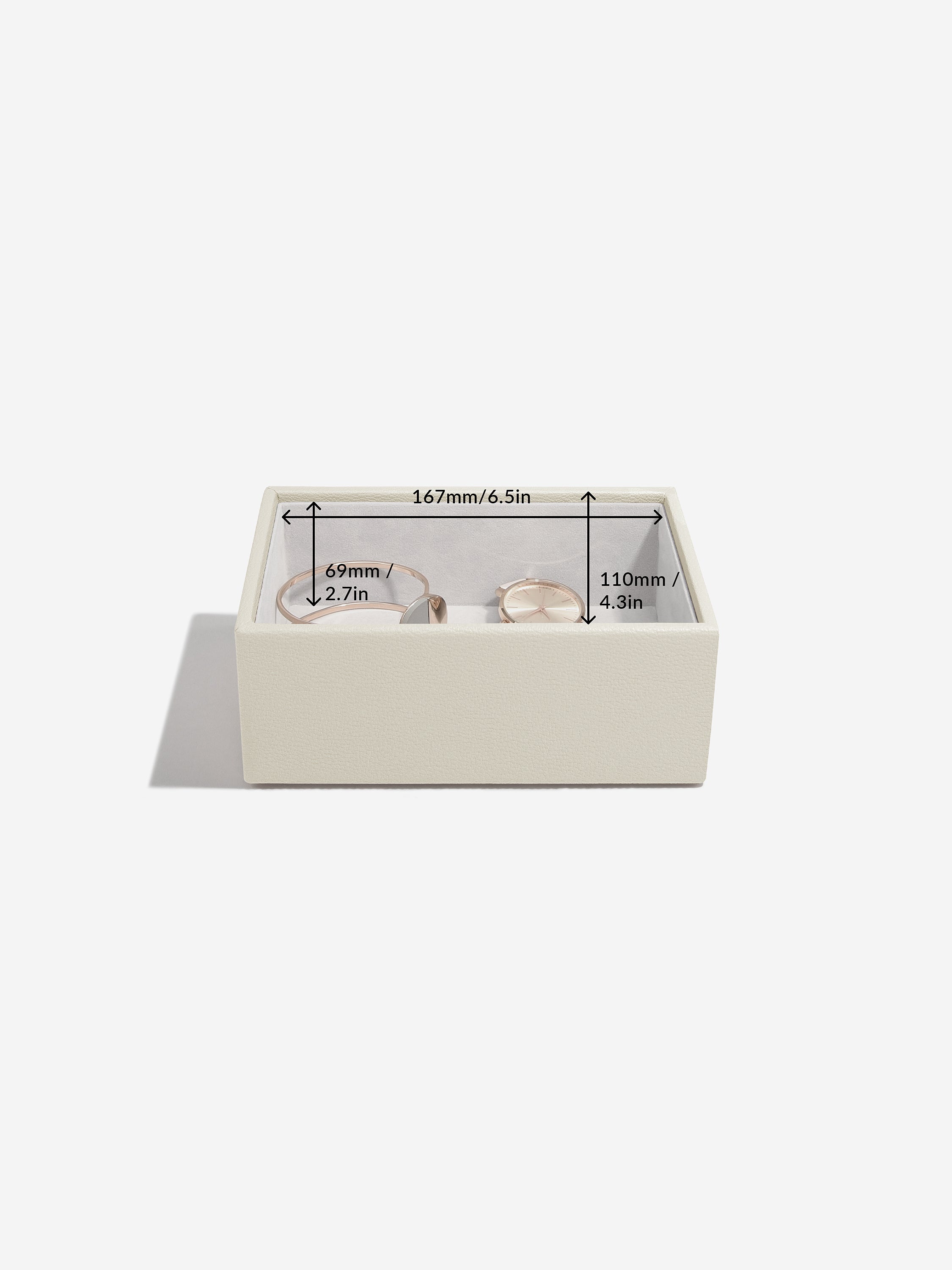 Stackers Mini Horloge & Accessoirelaag Havermout - Mystackers
