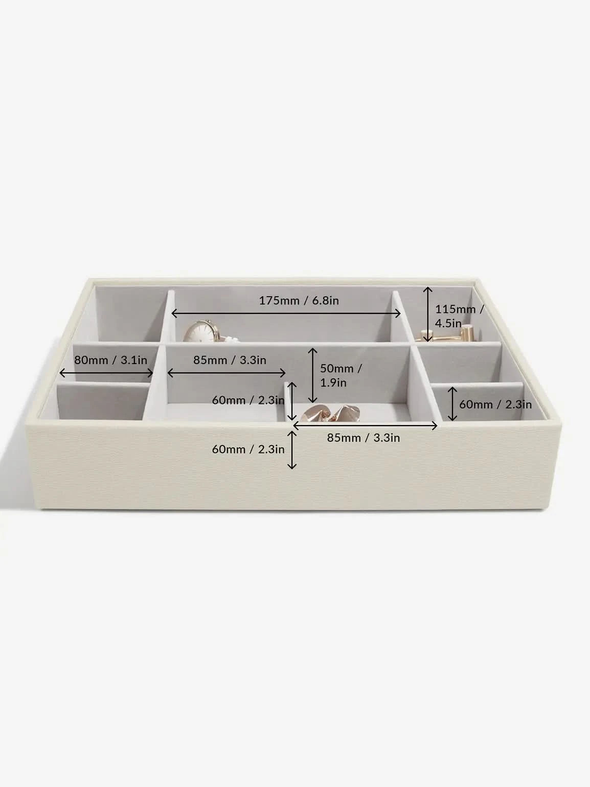 Stackers XL Horloge- & Accesoirelaag Havermout - Mystackers