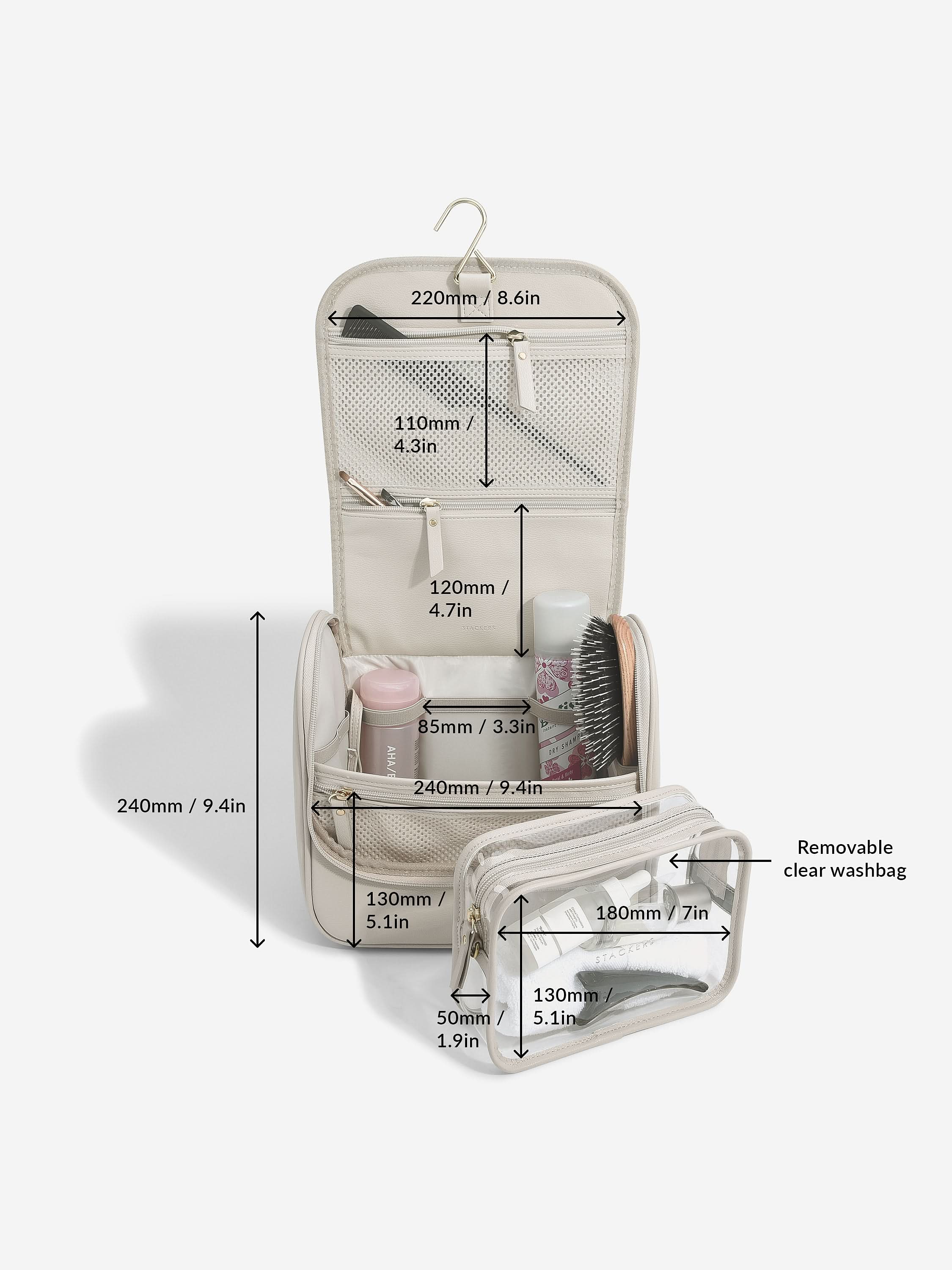 Stackers hangende Toilettas Havermout - Mystackers