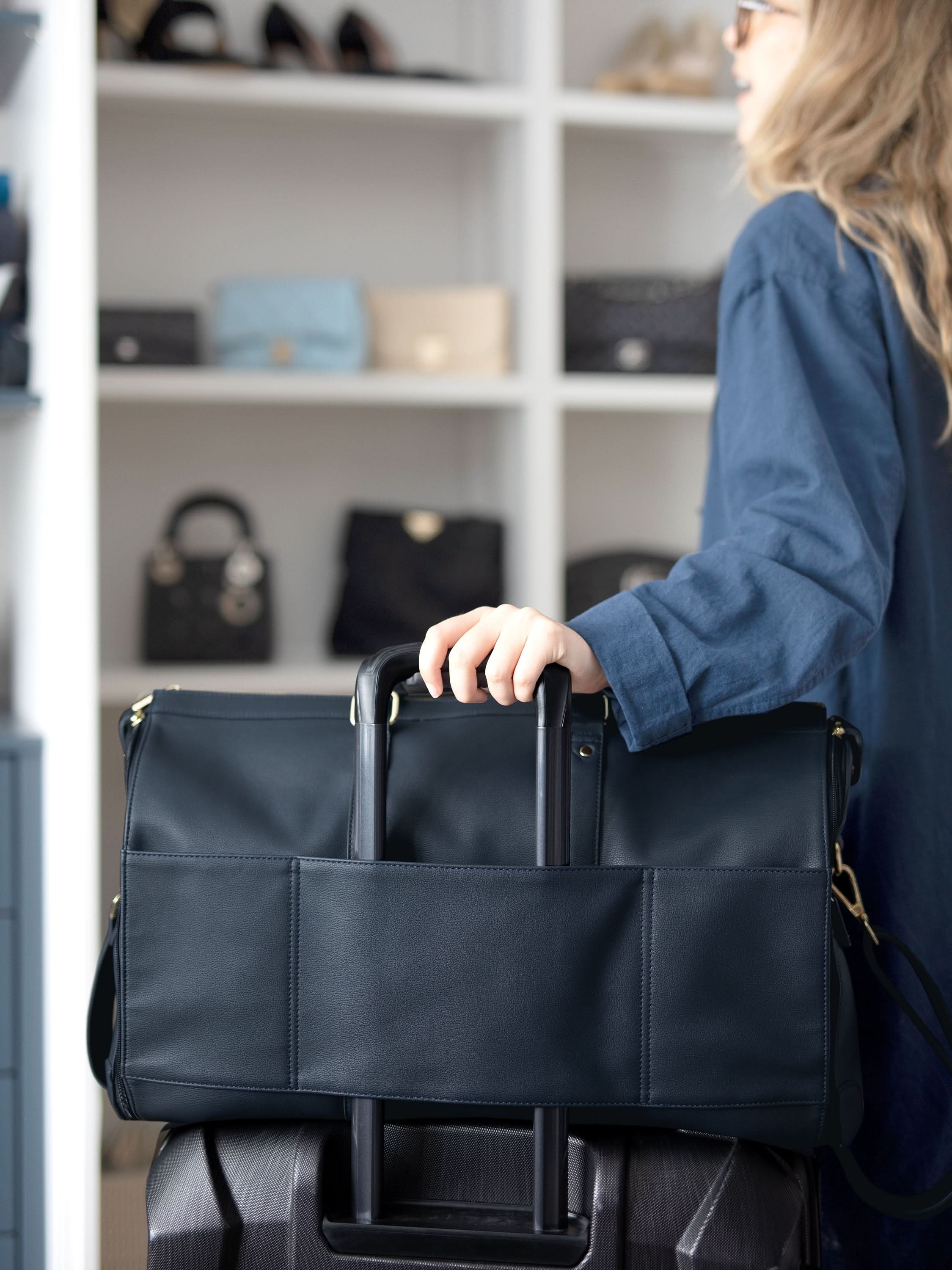 Stackers Travel Bag/Garment Bag Navy Blue