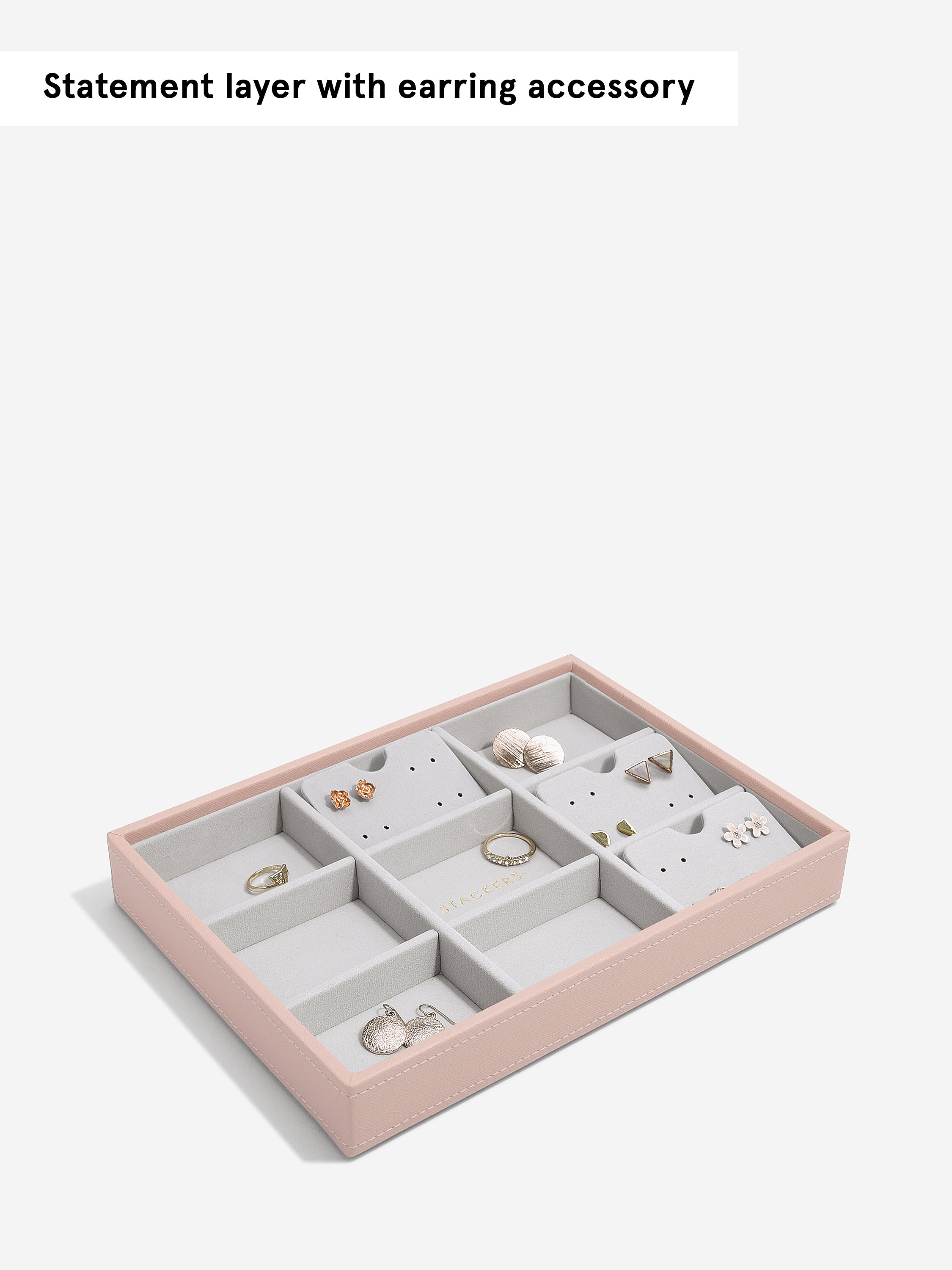Stackers Standard Jewellery Layer for Classic Jewellery Box Pink