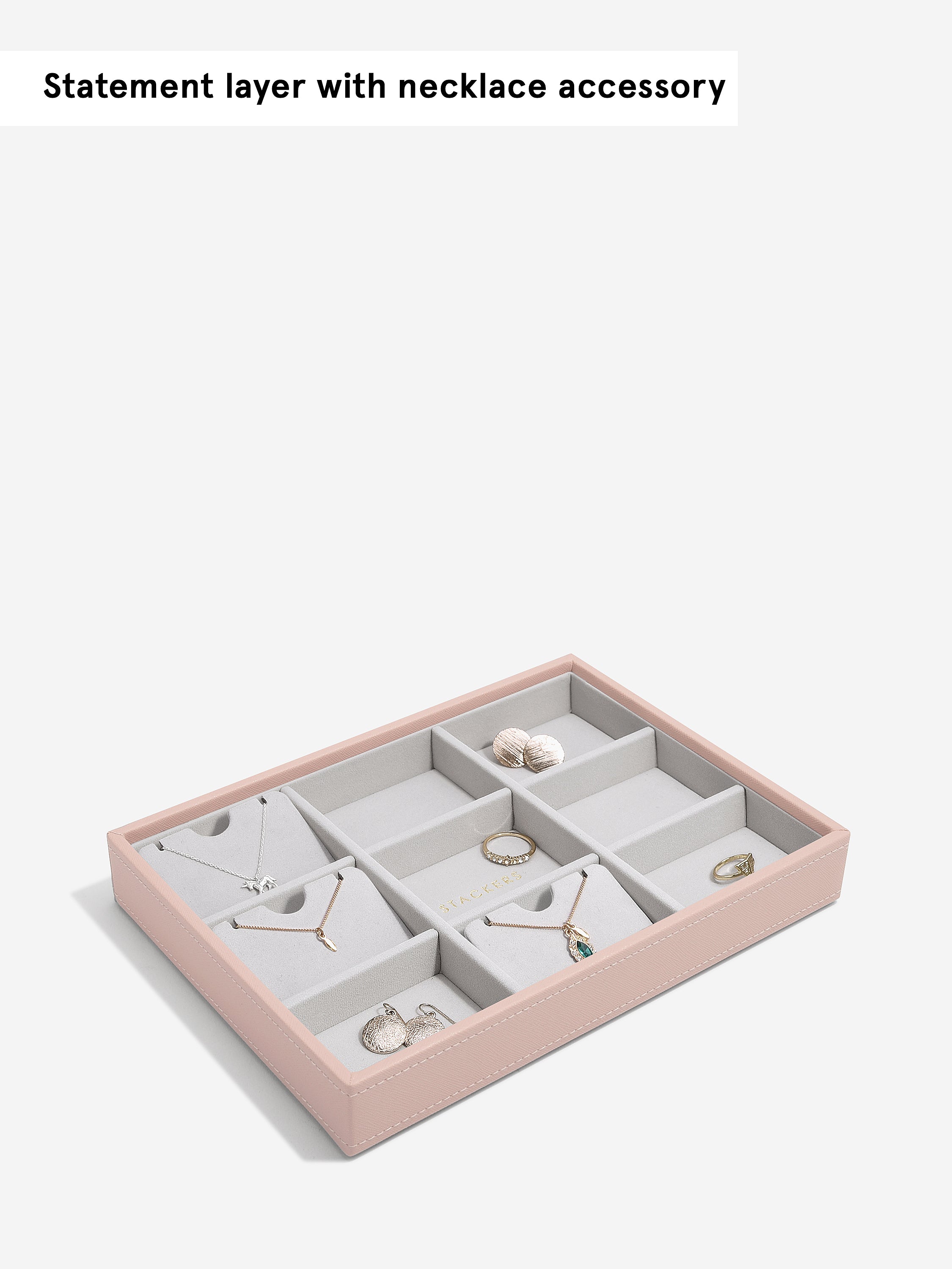 Stackers Standard Jewellery Layer for Classic Jewellery Box Pink