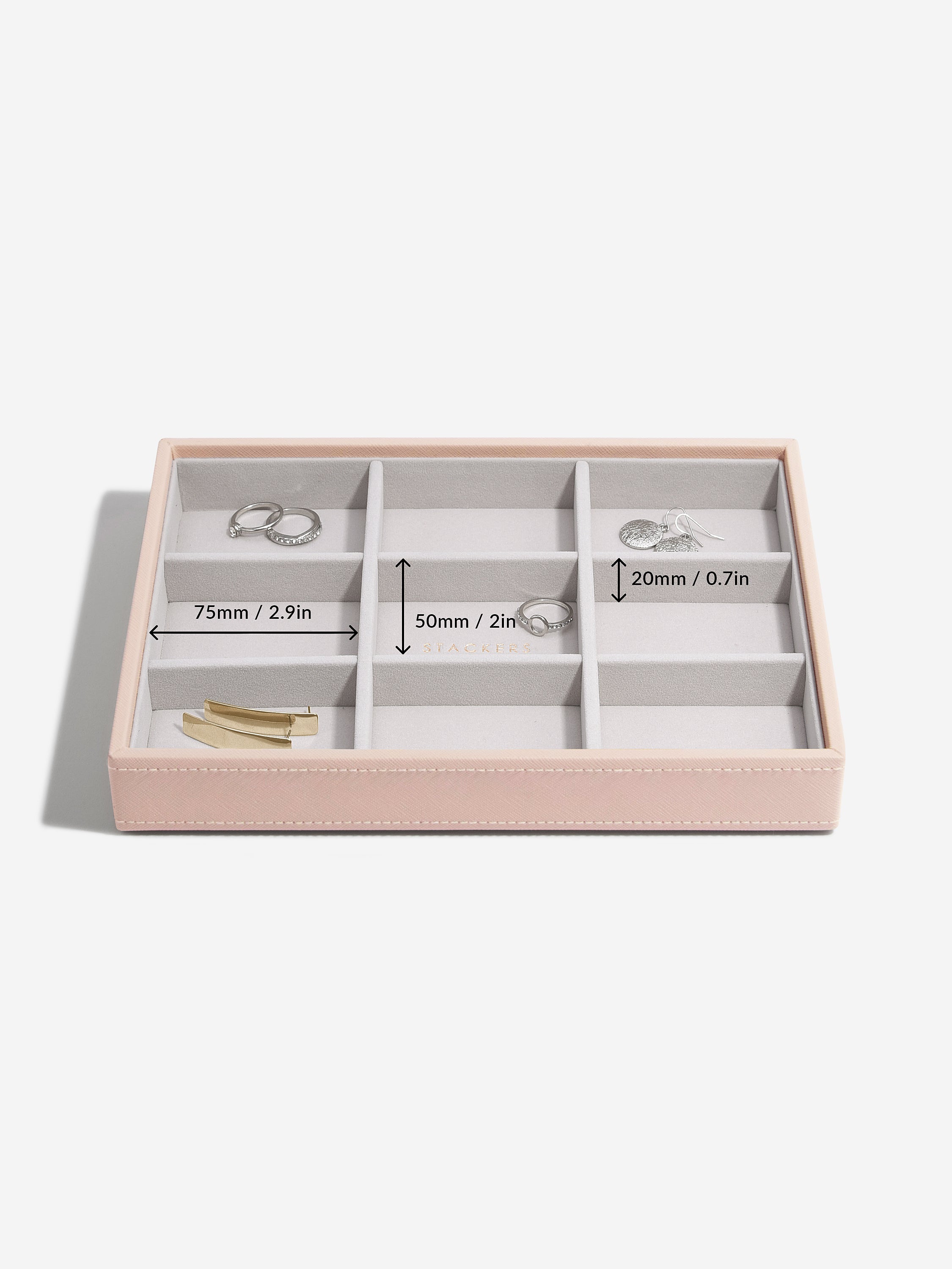 Stackers Standard Jewellery Layer for Classic Jewellery Box Pink