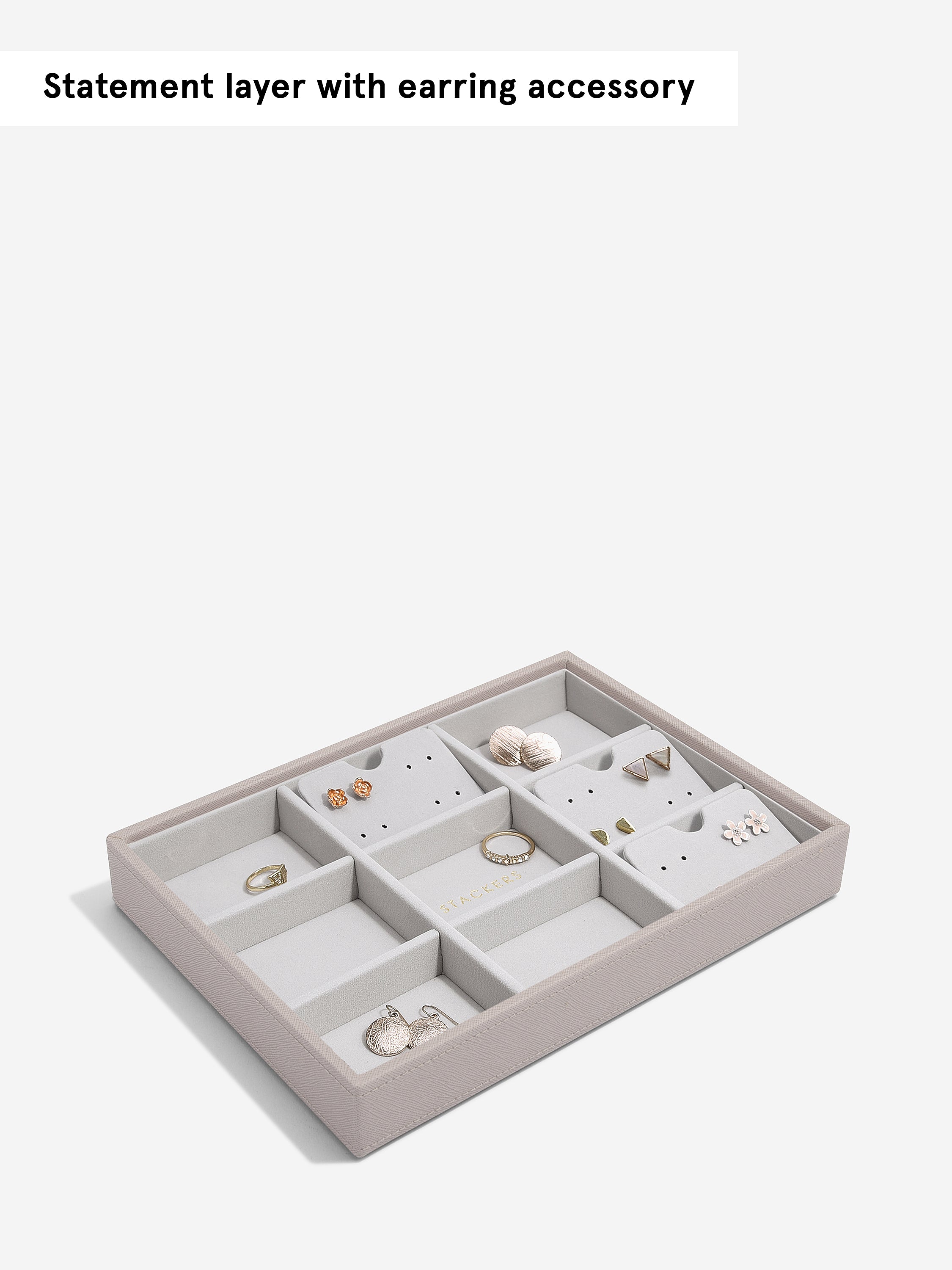 Stackers Standard Jewellery Layer for Classic Jewellery Box Taupe