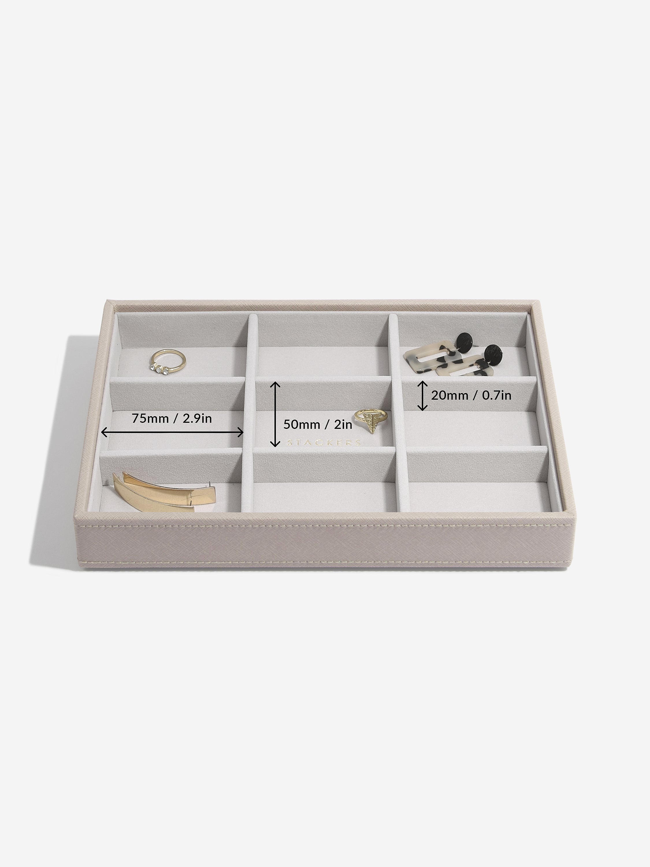 Stackers Standard Jewellery Layer for Classic Jewellery Box Taupe