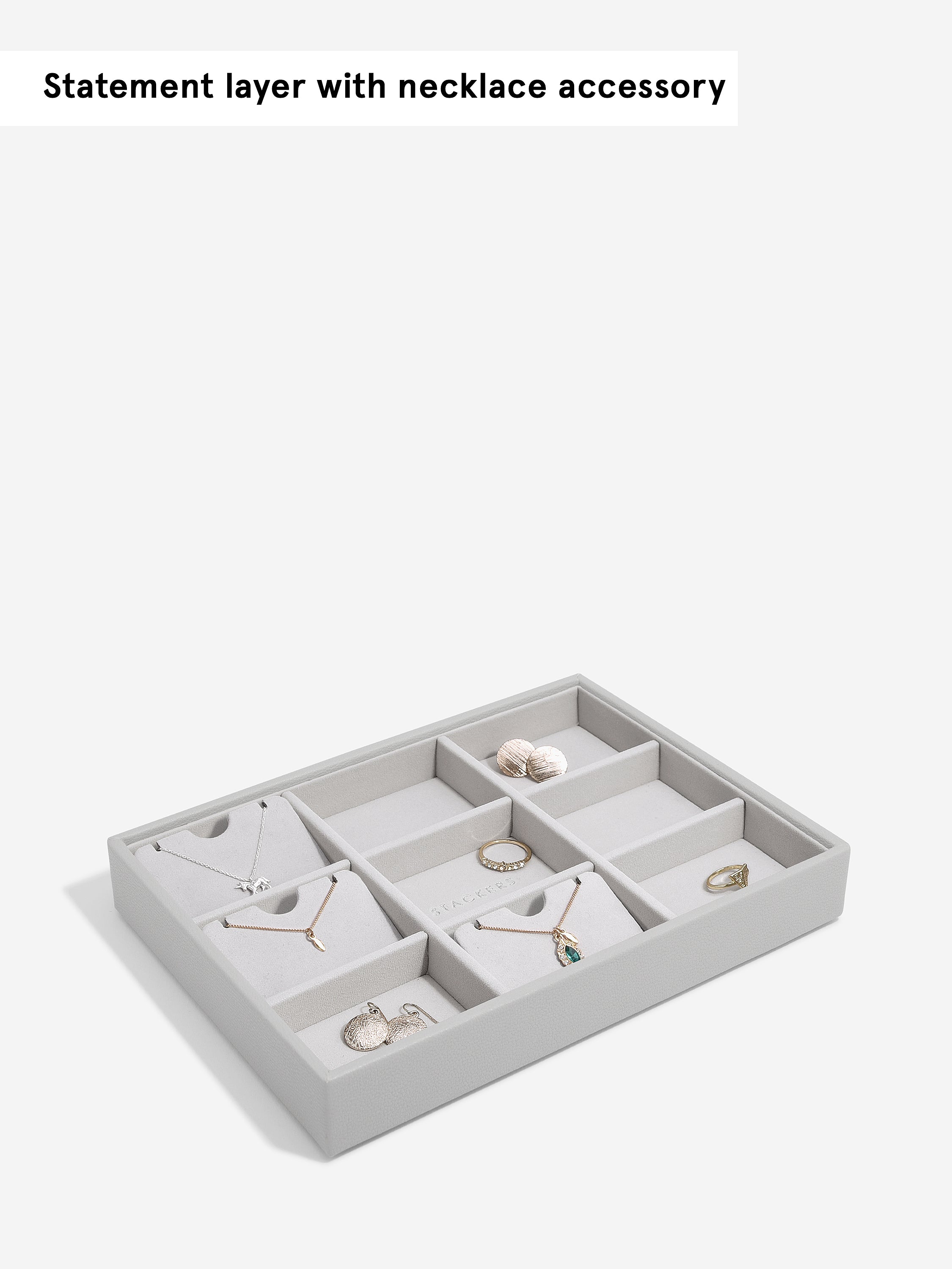 Stackers Standard Jewellery Layer for Classic Jewellery Box Grey