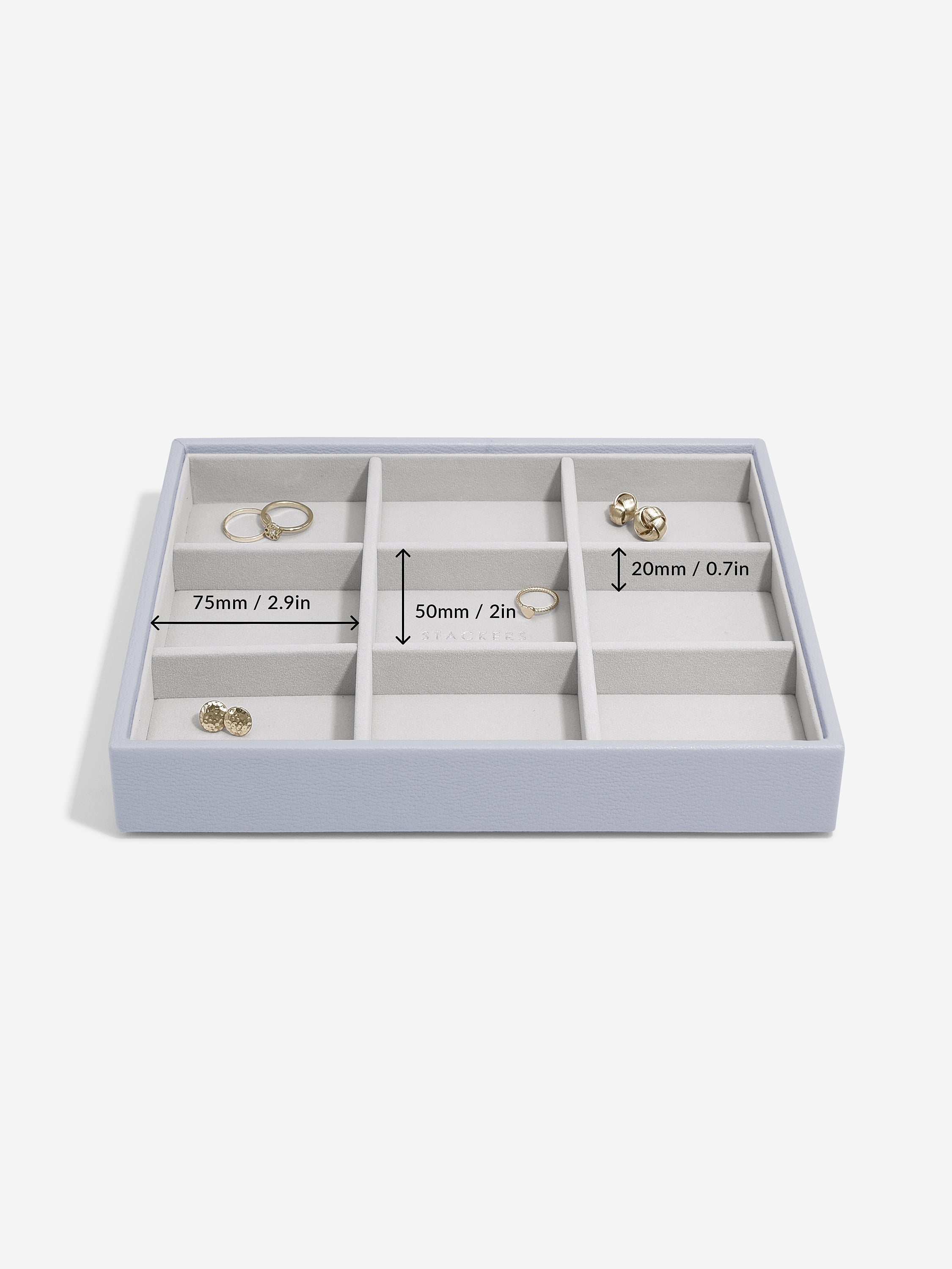 Stackers Standard Jewellery Layer for Classic Jewellery Box Lavender