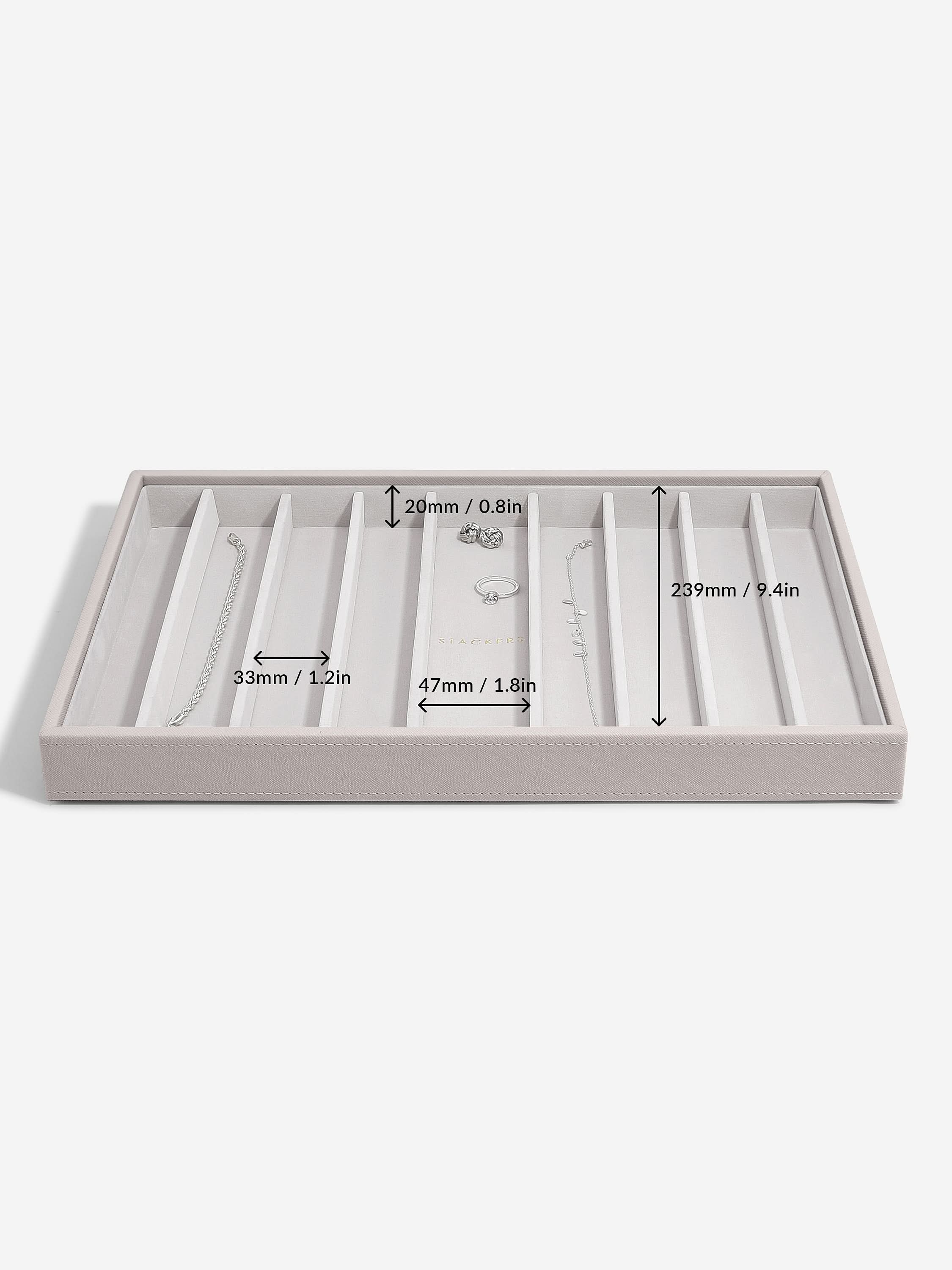 Stackers XL Halskettingenlaag Taupe - Mystackers