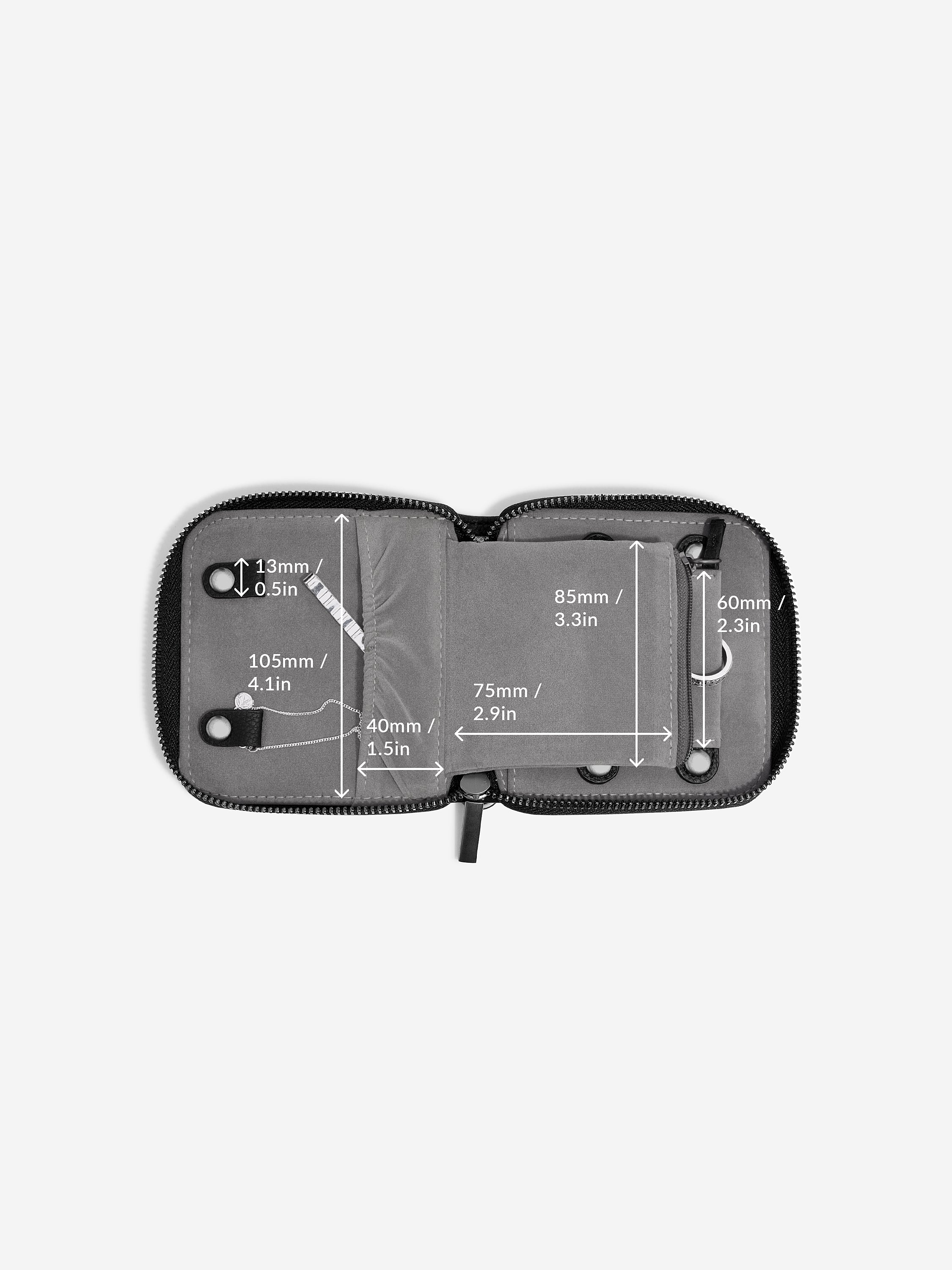 Stackers Rouleau à bijoux compact noir