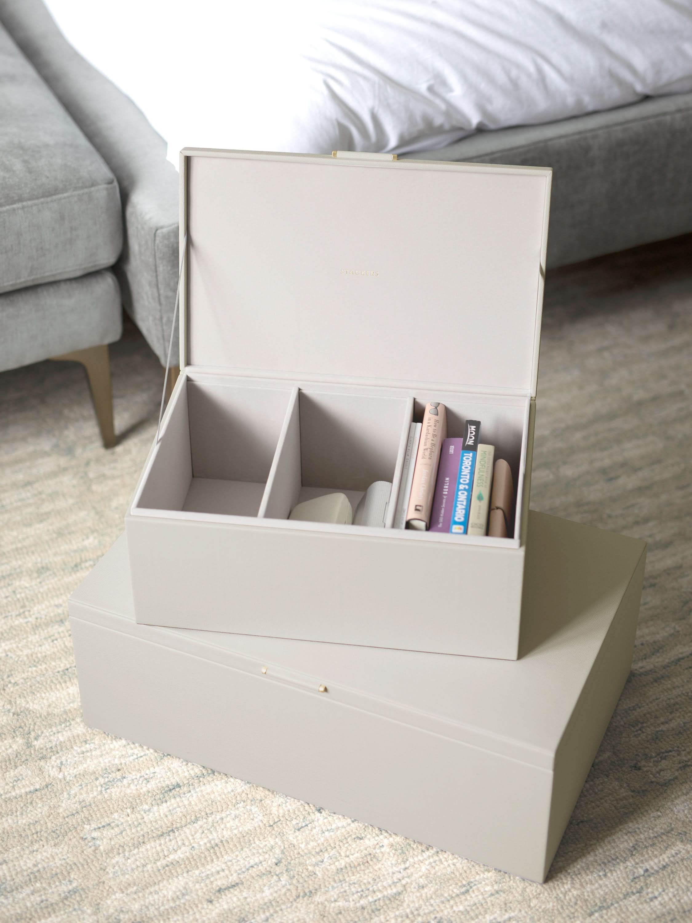 Stackers Storage Box Set of Two Oatmeal