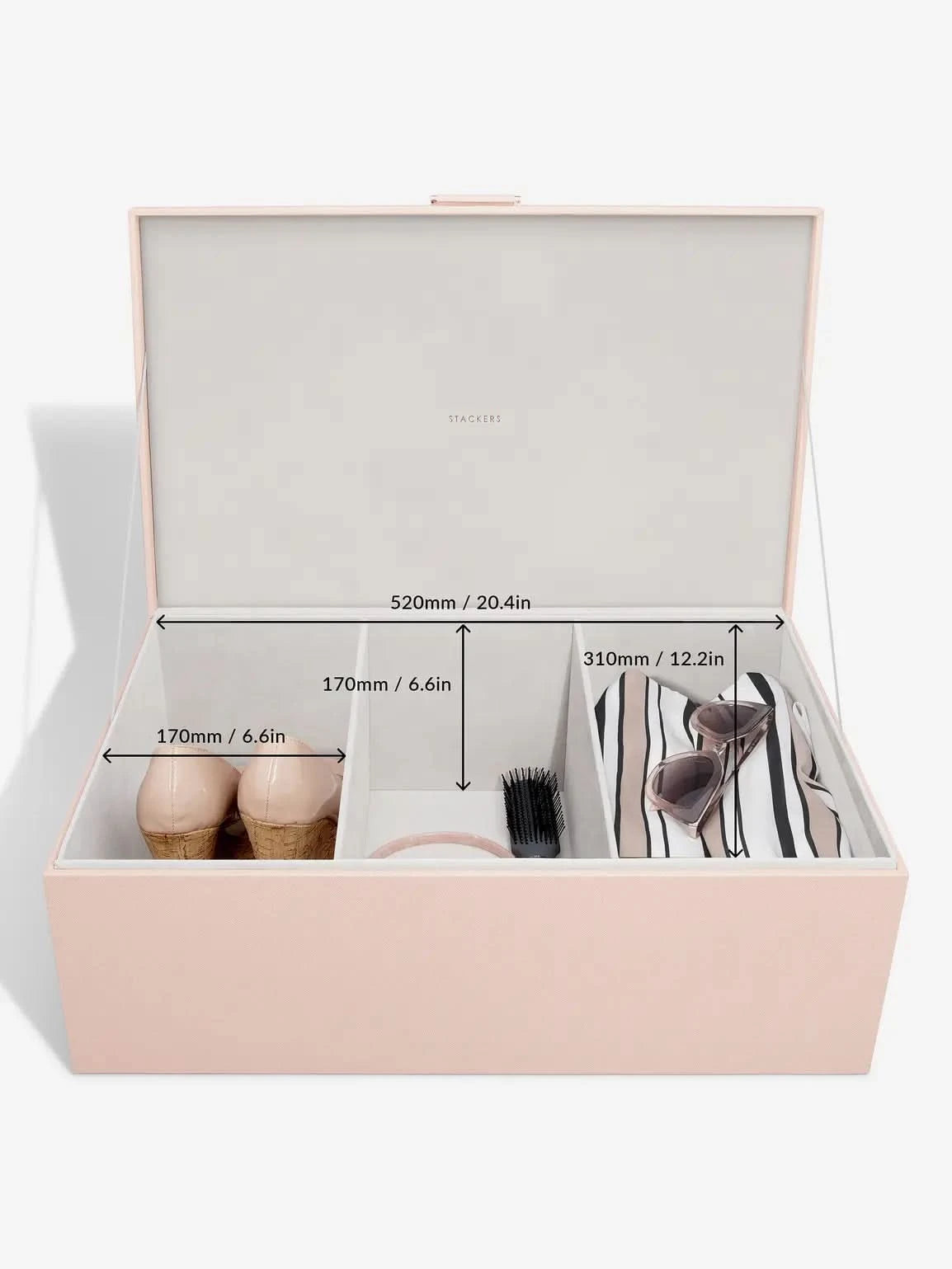 Stackers Opbergdozenset van twee Roze - Mystackers