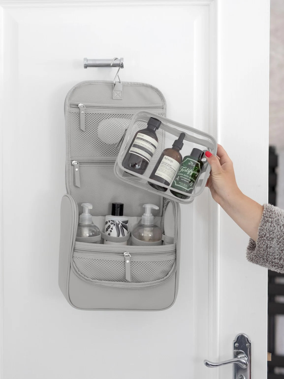 Stackers hangende Toilettas Grijs - Mystackers