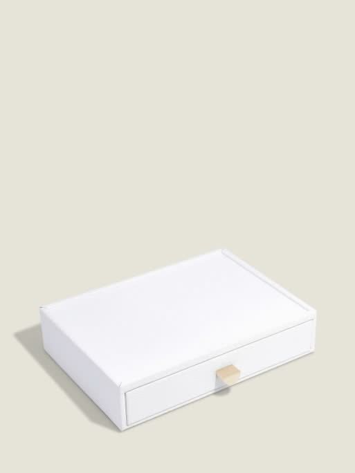 Stackers kleine Sieradenlade voor Klassieke Display Juwelendoos Wit - Mystackers