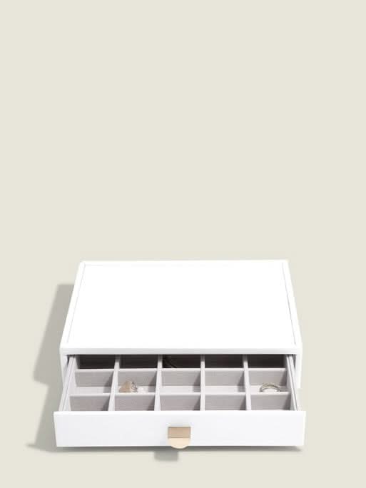 Stackers kleine Sieradenlade voor Klassieke Display Juwelendoos Wit - Mystackers