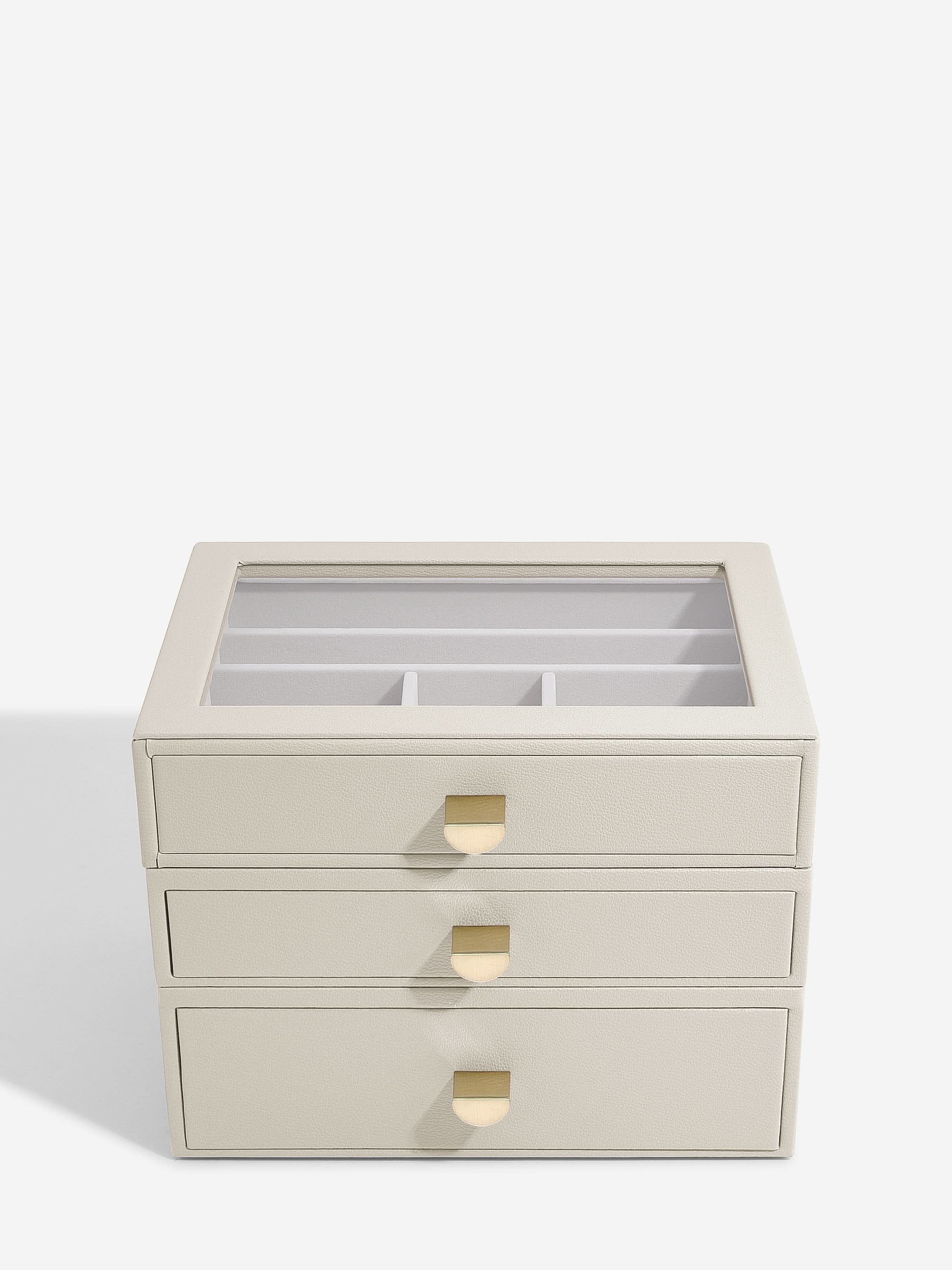Stackers Classic Display Jewellery Box Set of 3 Oatmeal