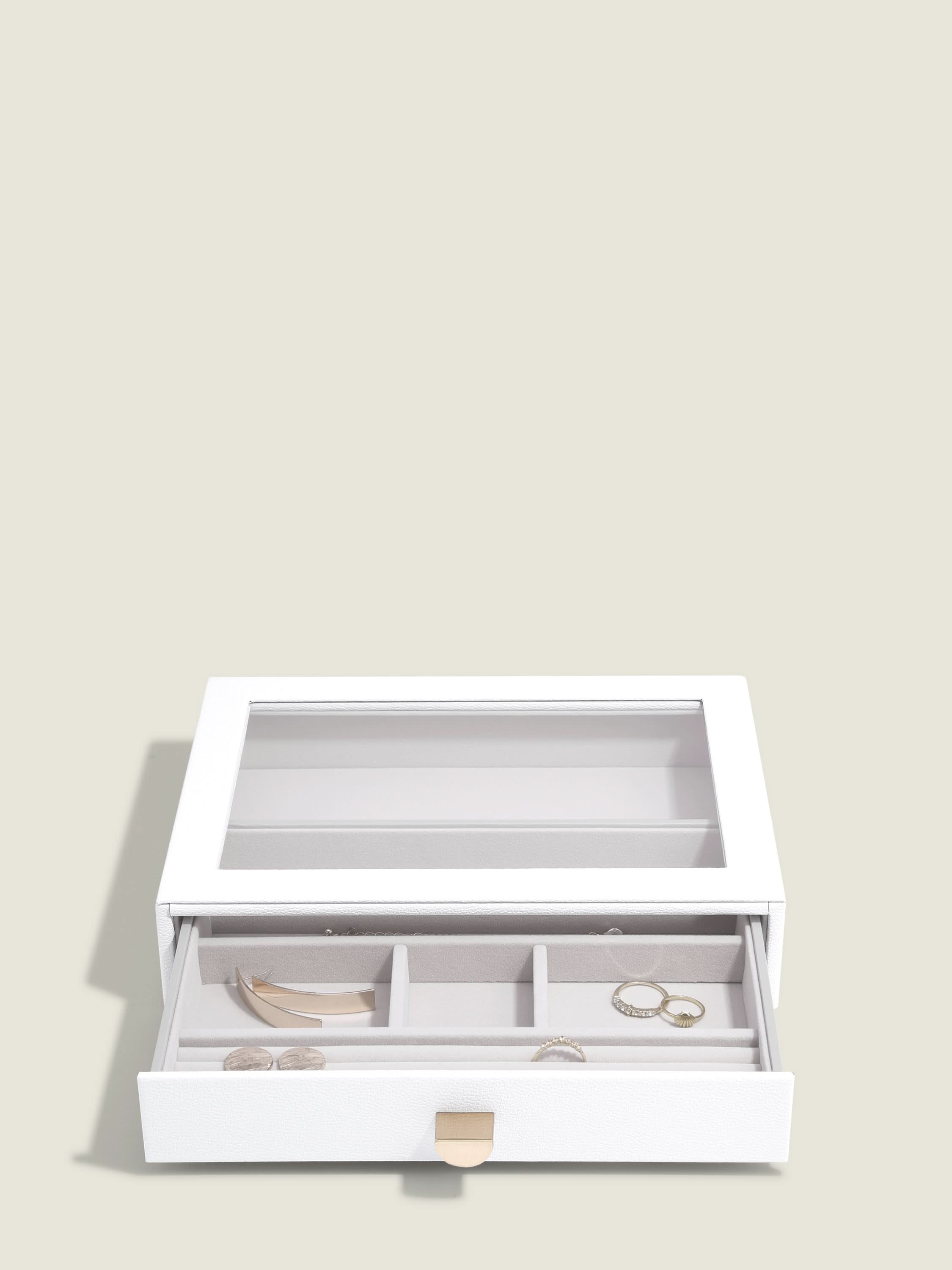Stackers Klassieke Display Juwelendoos Set van 3 Wit - Mystackers