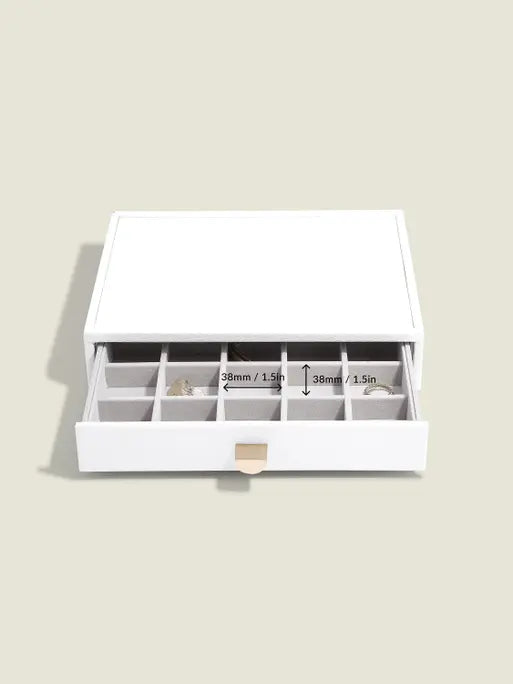 Stackers Klassieke Display Juwelendoos Set van 3 Wit - Mystackers