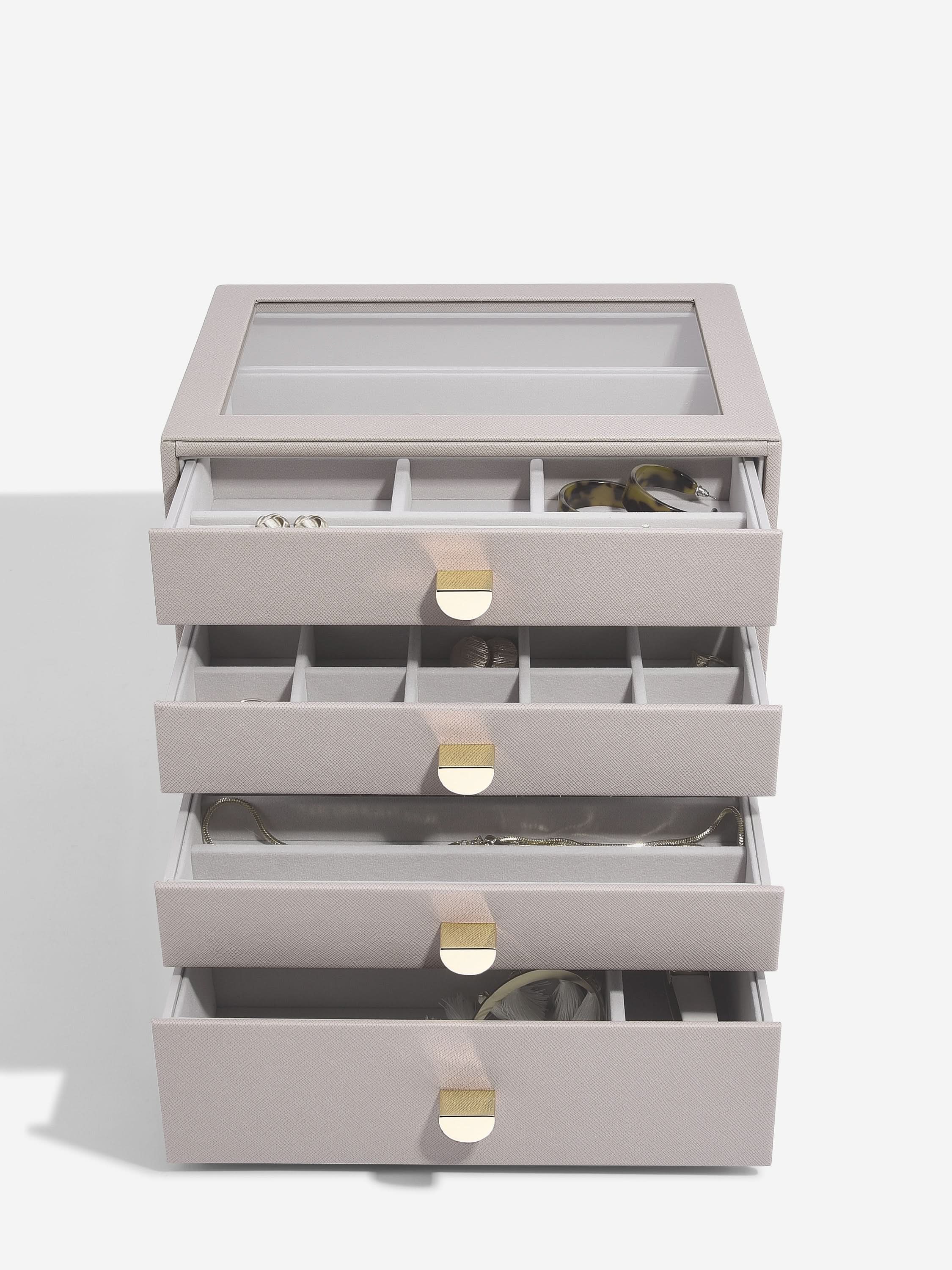 Stackers Klassieke Display Juwelendoos Set van 4 Taupe - Mystackers