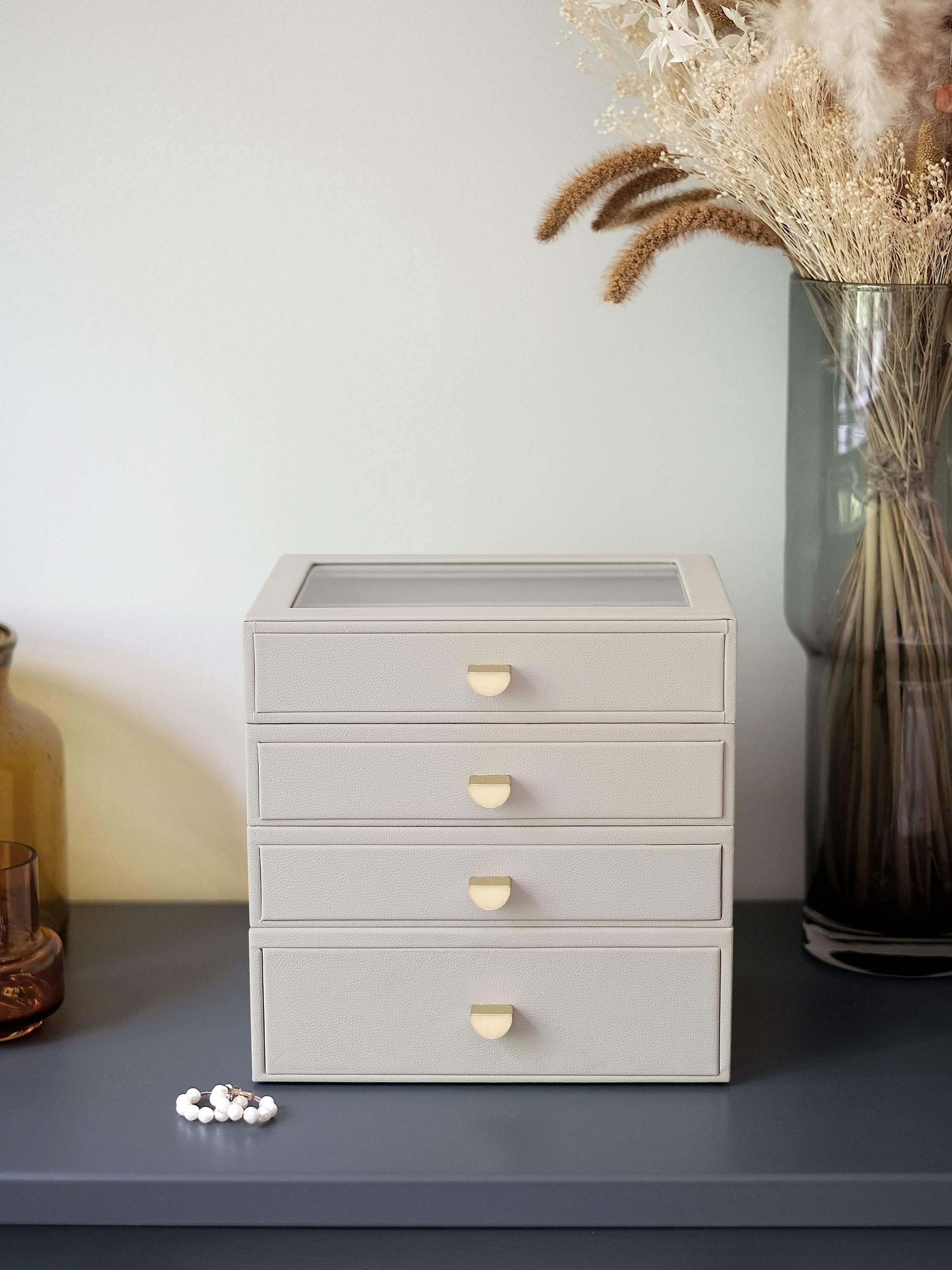Stackers Klassieke Display Juwelendoos Set van 4 Havermout - Mystackers