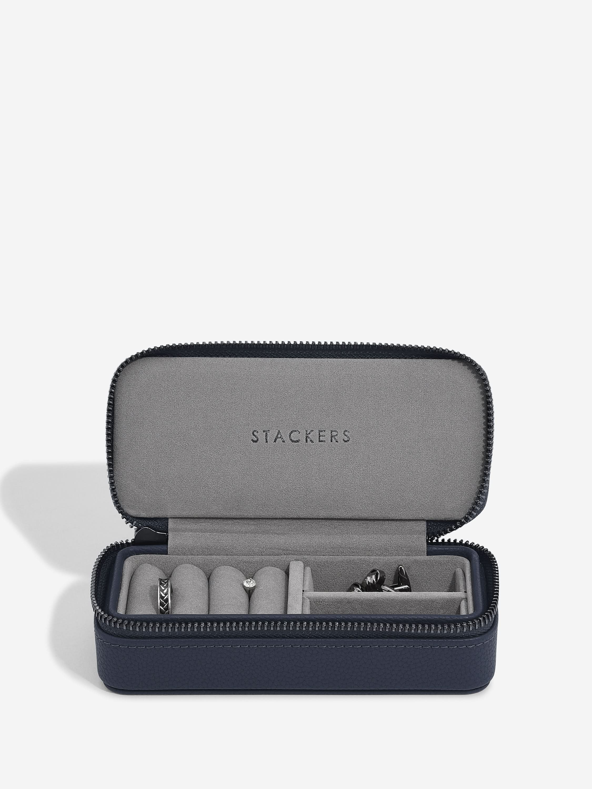 Stackers Medium Travel box Navy blue/Dark Grey