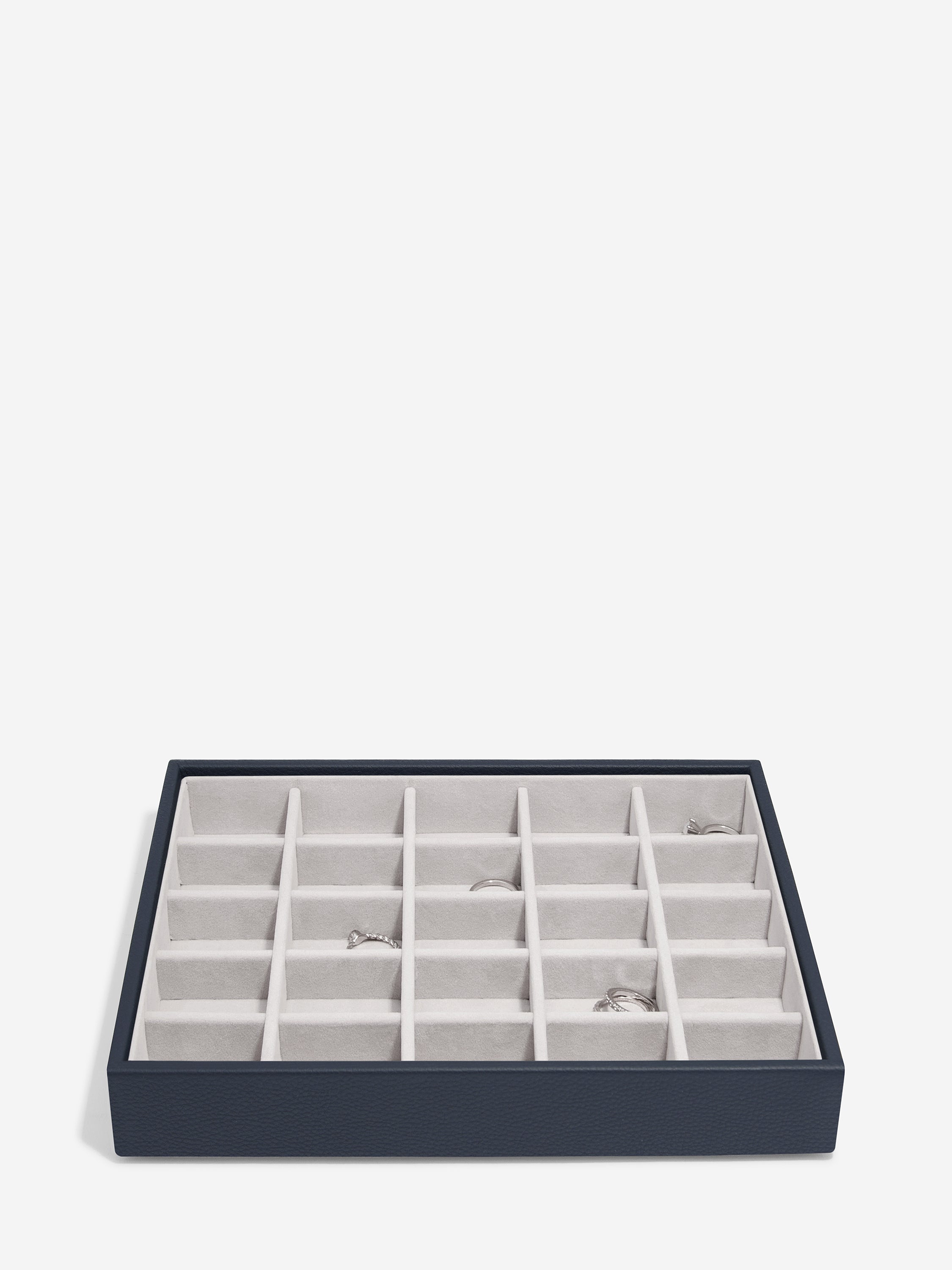 Stackers Small Jewellery Layer for Classic Jewellery Box Navy Blue