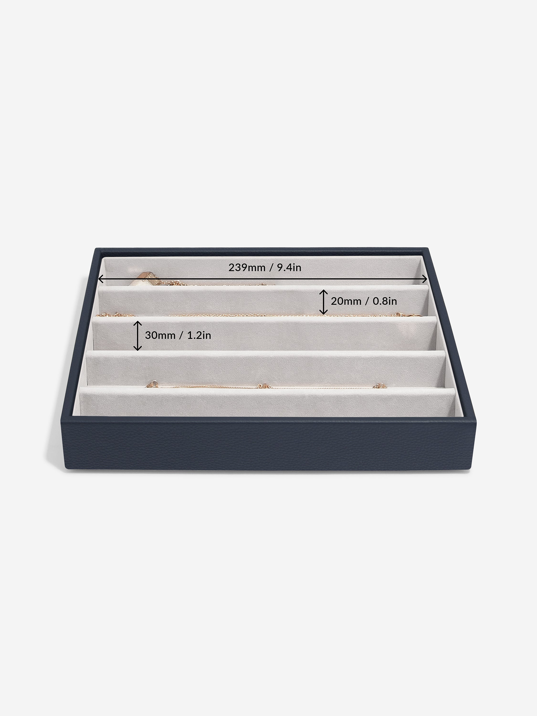 Stackers Necklace Layer for Classic Jewellery Box Navy Blue