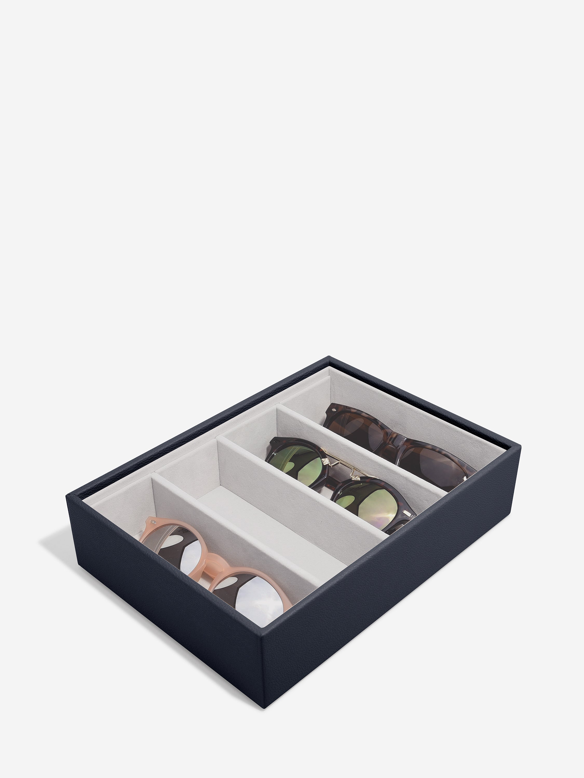 Stackers Glasses & Accessories Layer for Classic Jewellery Box Navy Blue