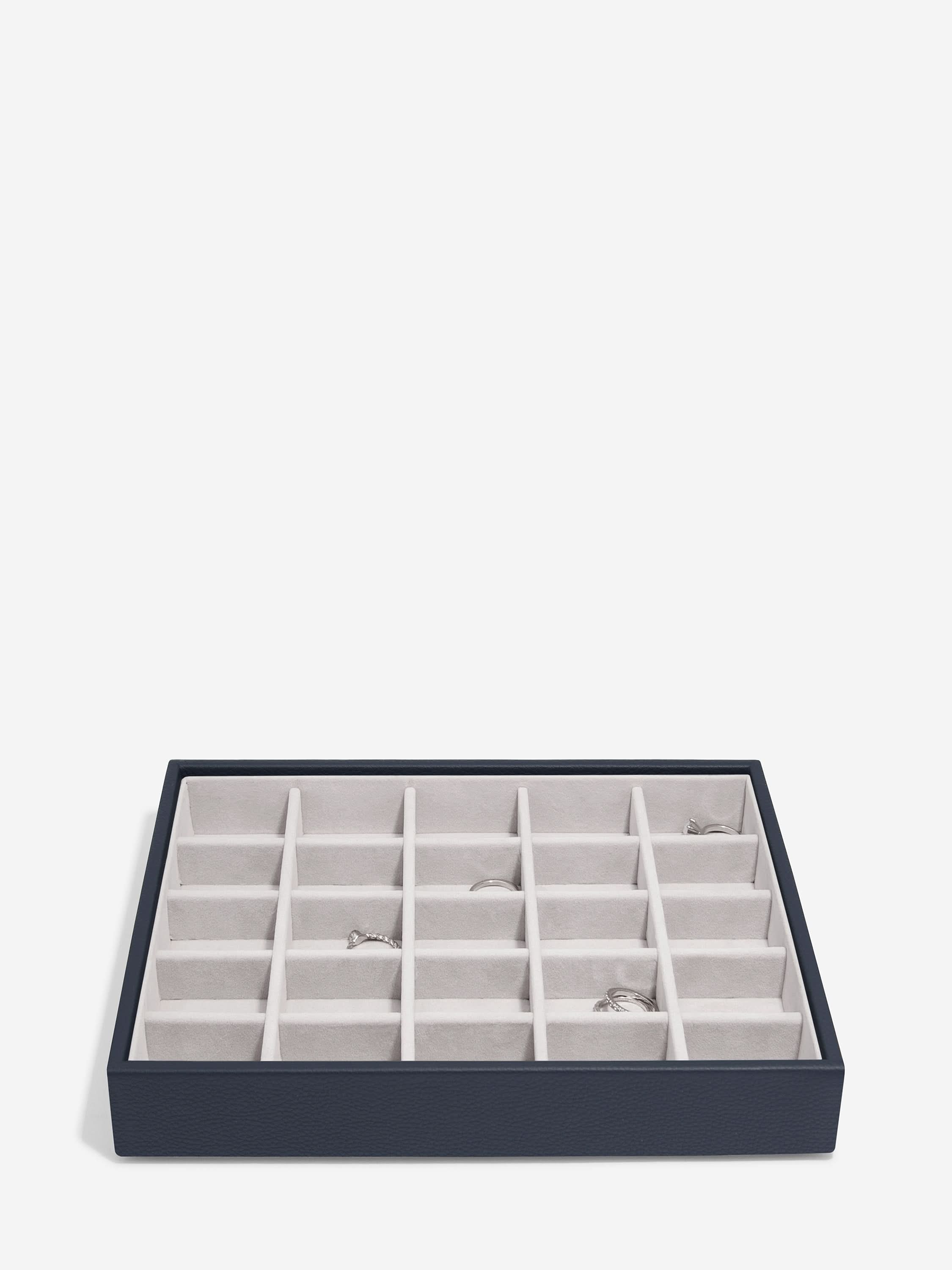 Stackers Klassieke Juwelendoos Set van 3 Marineblauw - Mystackers