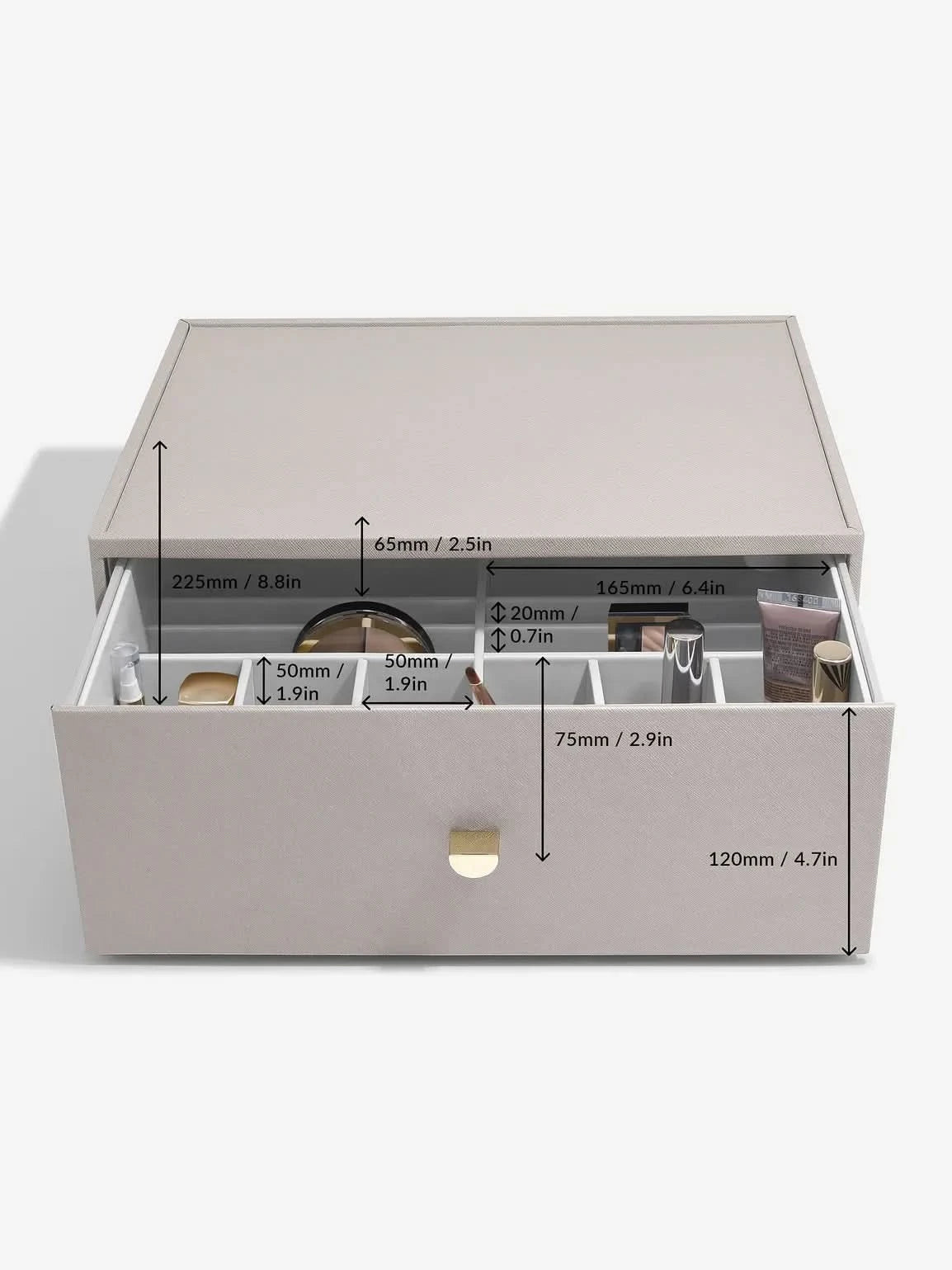 Stackers Supergrote Makeup Organizer Taupe - Mystackers