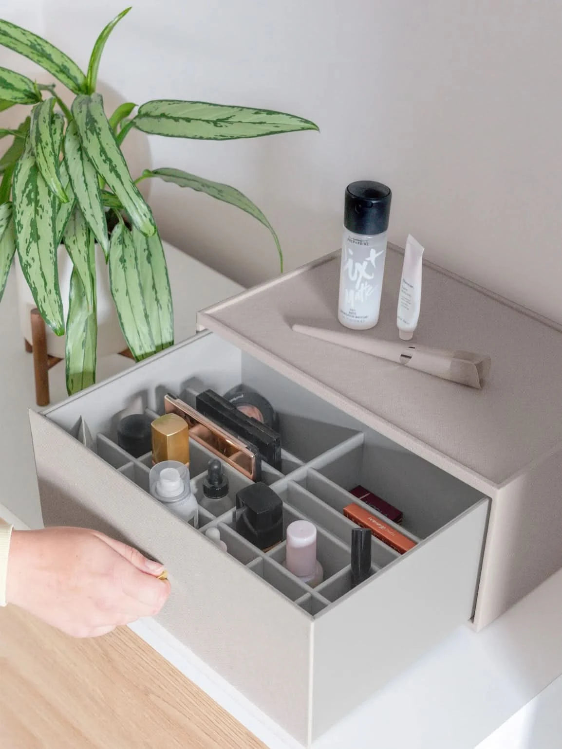 Stackers Supergrote Makeup Organizer Taupe - Mystackers