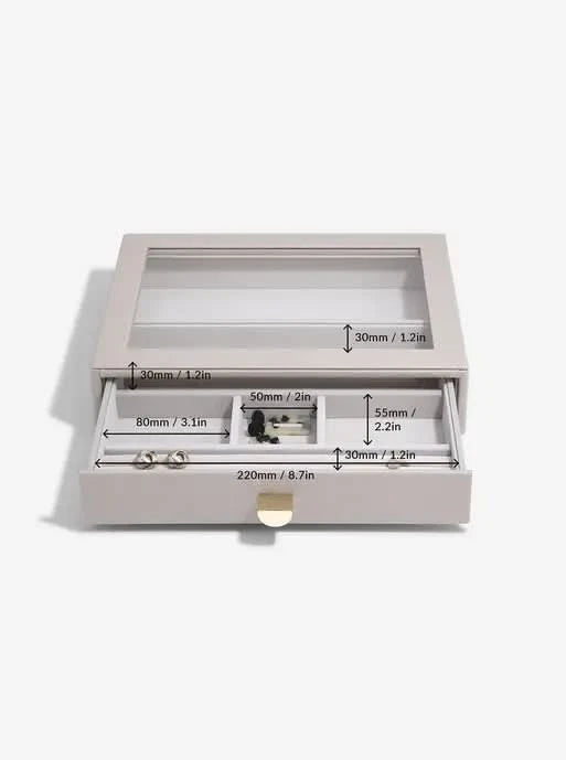 Stackers Klassieke Display Juwelendoos Set van 2 Taupe - Mystackers