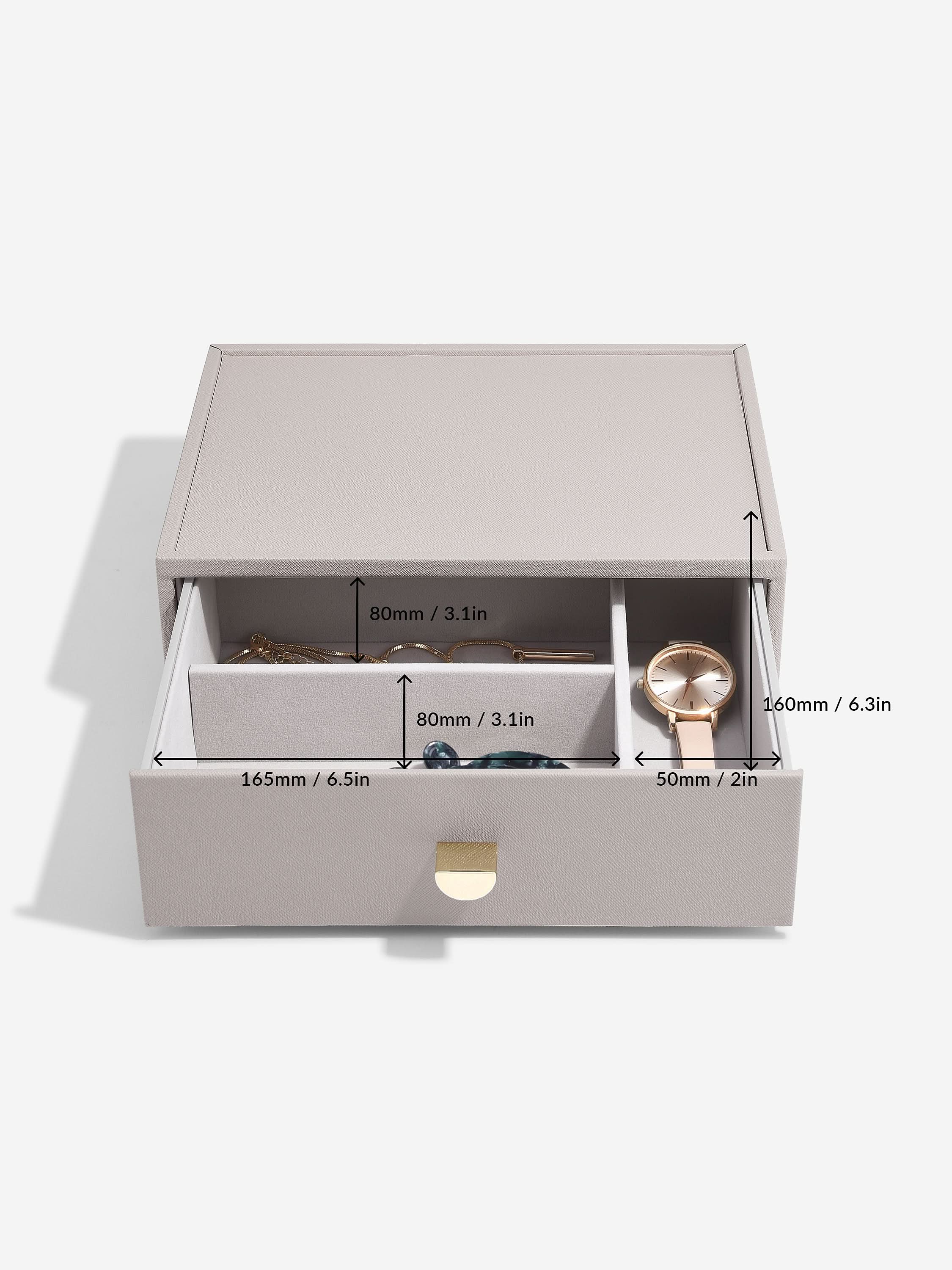 Stackers Klassieke Display Juwelendoos Set van 2 Taupe - Mystackers
