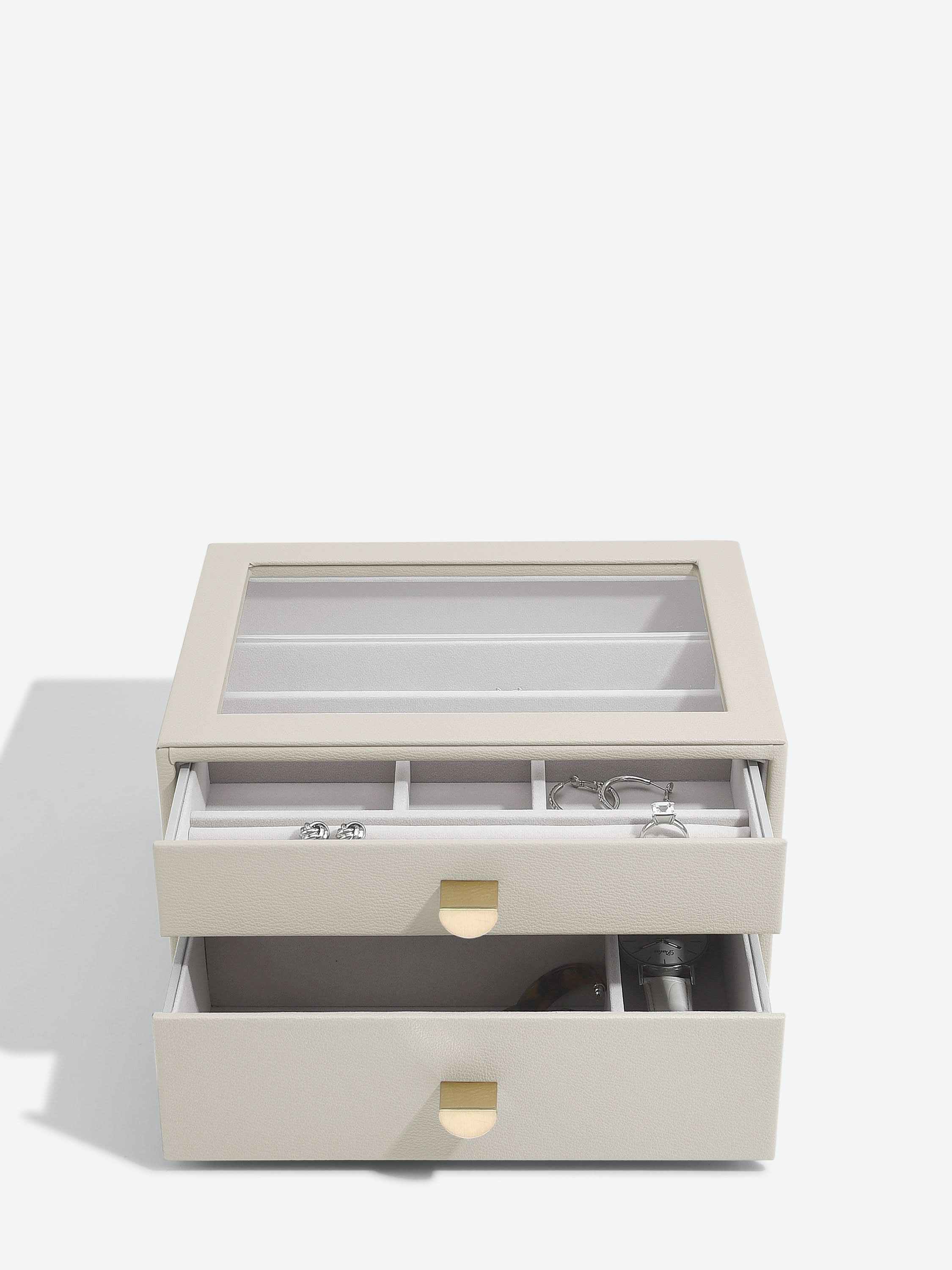 Stackers Klassieke Display Juwelendoos Set van 2 Havermout - Mystackers