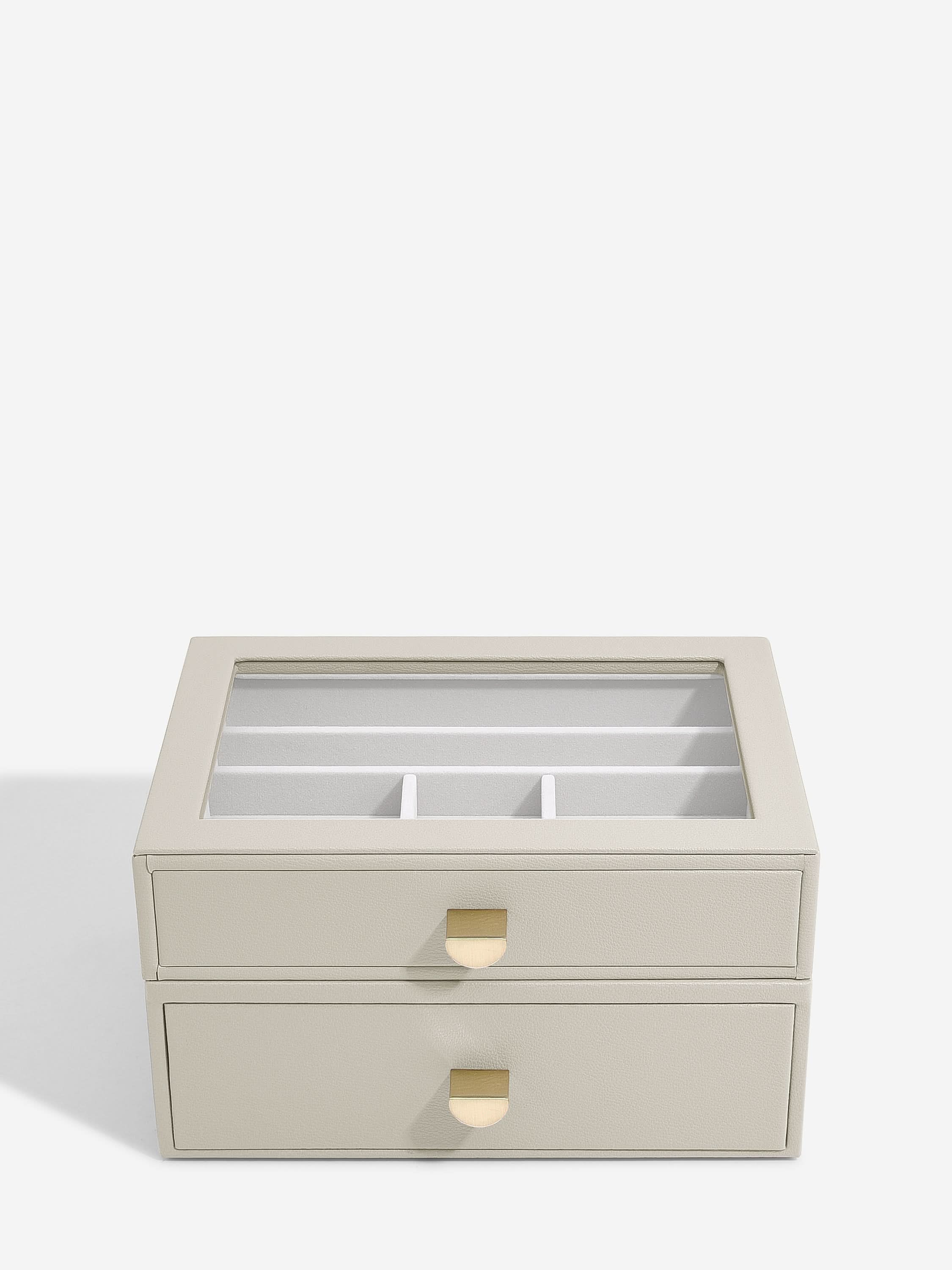 Stackers Classic Display Jewellery Box Set of 2 Oatmeal