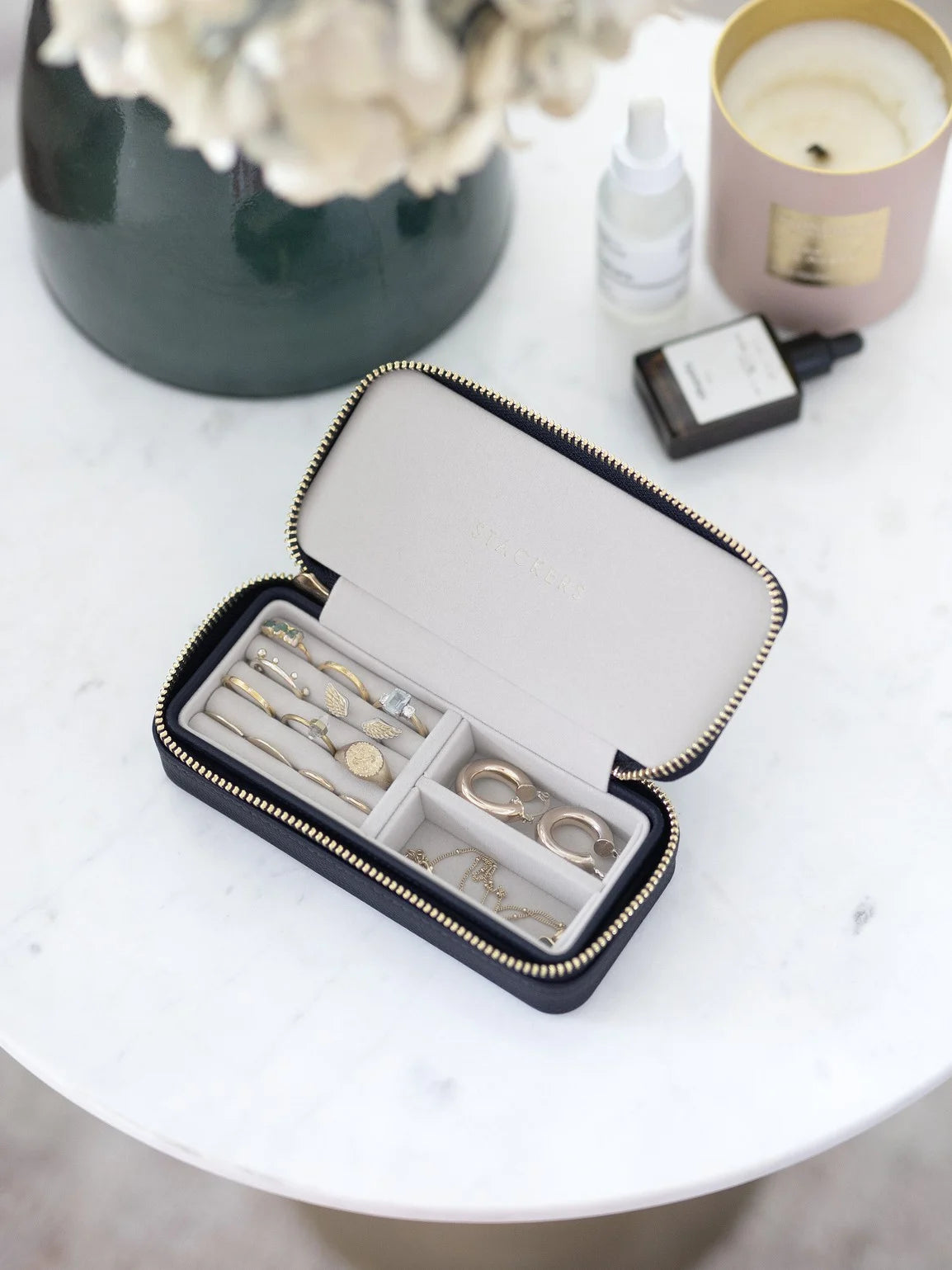 Stackers Medium Travel box Marineblauw - Mystackers