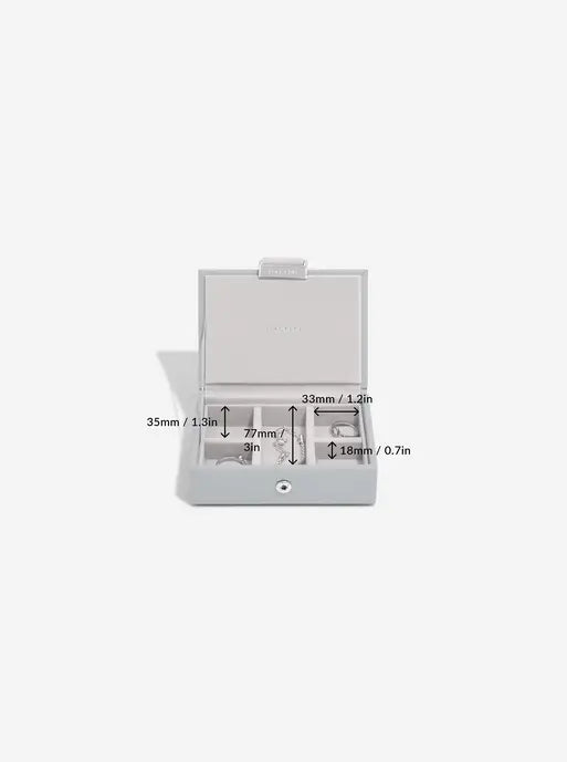 Stackers Micro Boîte à Bijoux Lot de 2 Gris