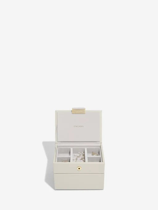 Stackers Micro Boîte à Bijoux Lot de 2 Avoine