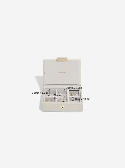 Stackers Micro Boîte à Bijoux Lot de 2 Avoine