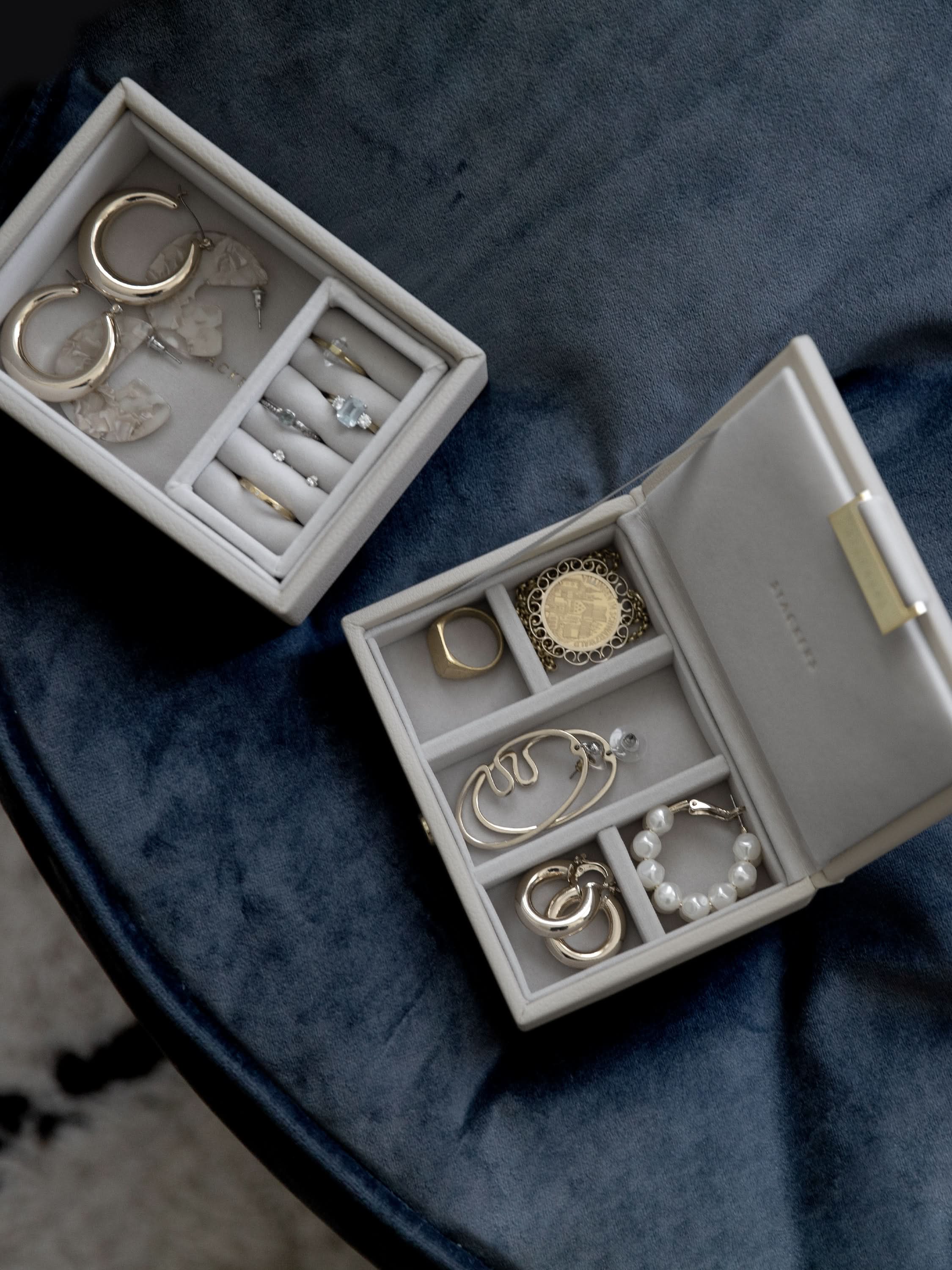 Stackers Micro Juwelendoos Set van 2 Havermout - Mystackers